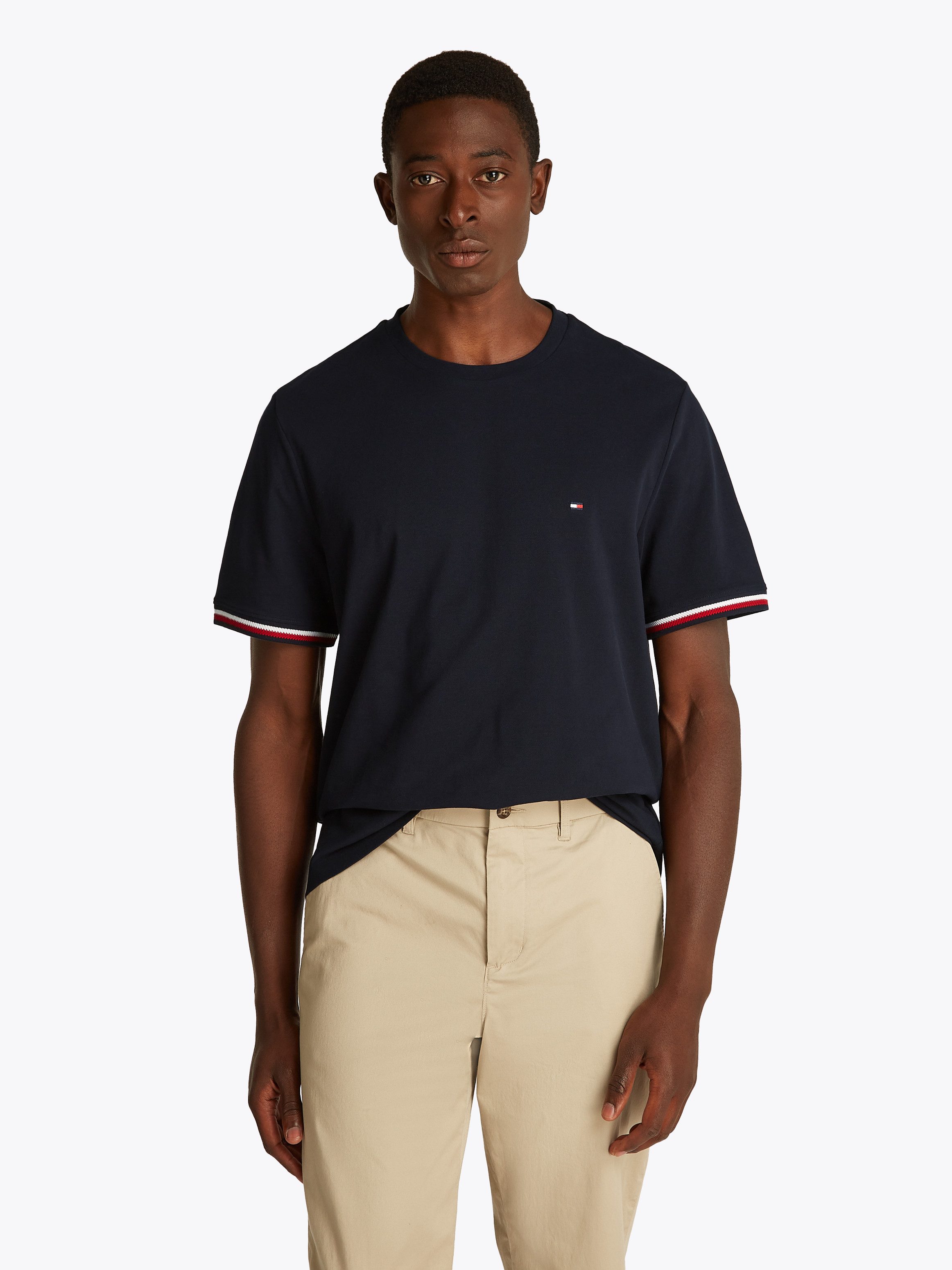 Tommy Hilfiger T-shirt GLOBAL STRIPE CUFF TEE