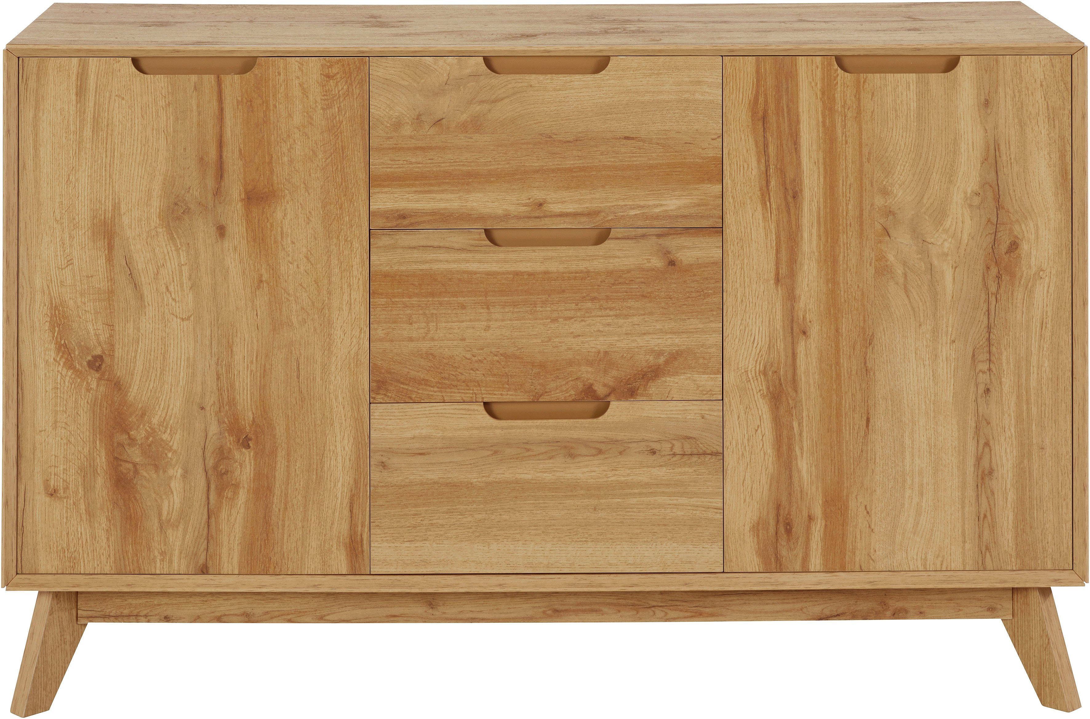 andas Dressoir Pandrup met 3 laden en 2 verstelbare planken, b: 120 cm, h: 75 cm