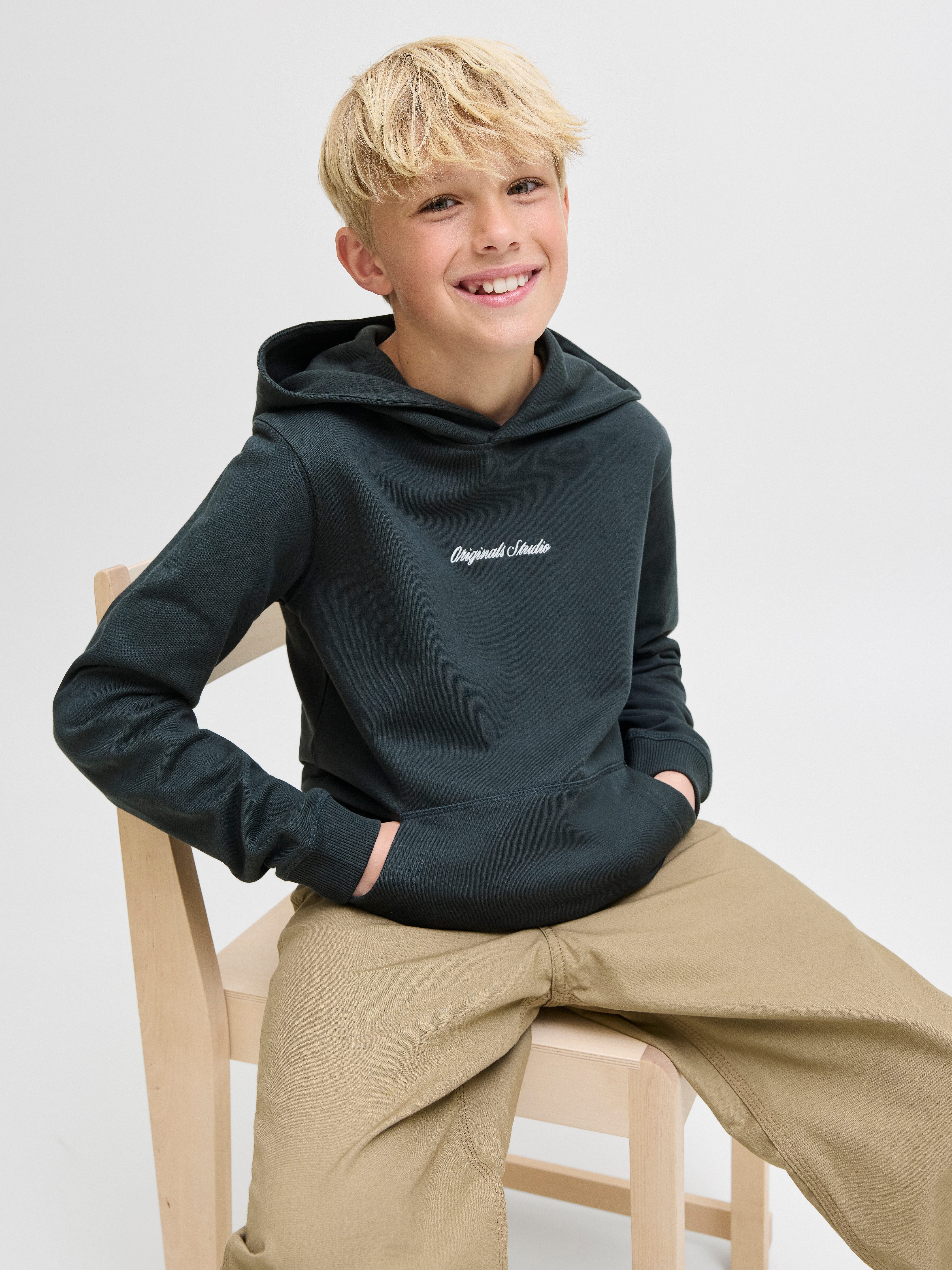 Jack & Jones Junior Hoodie JORNORREBRO EMB SWEAT HOOD NOOS JNR