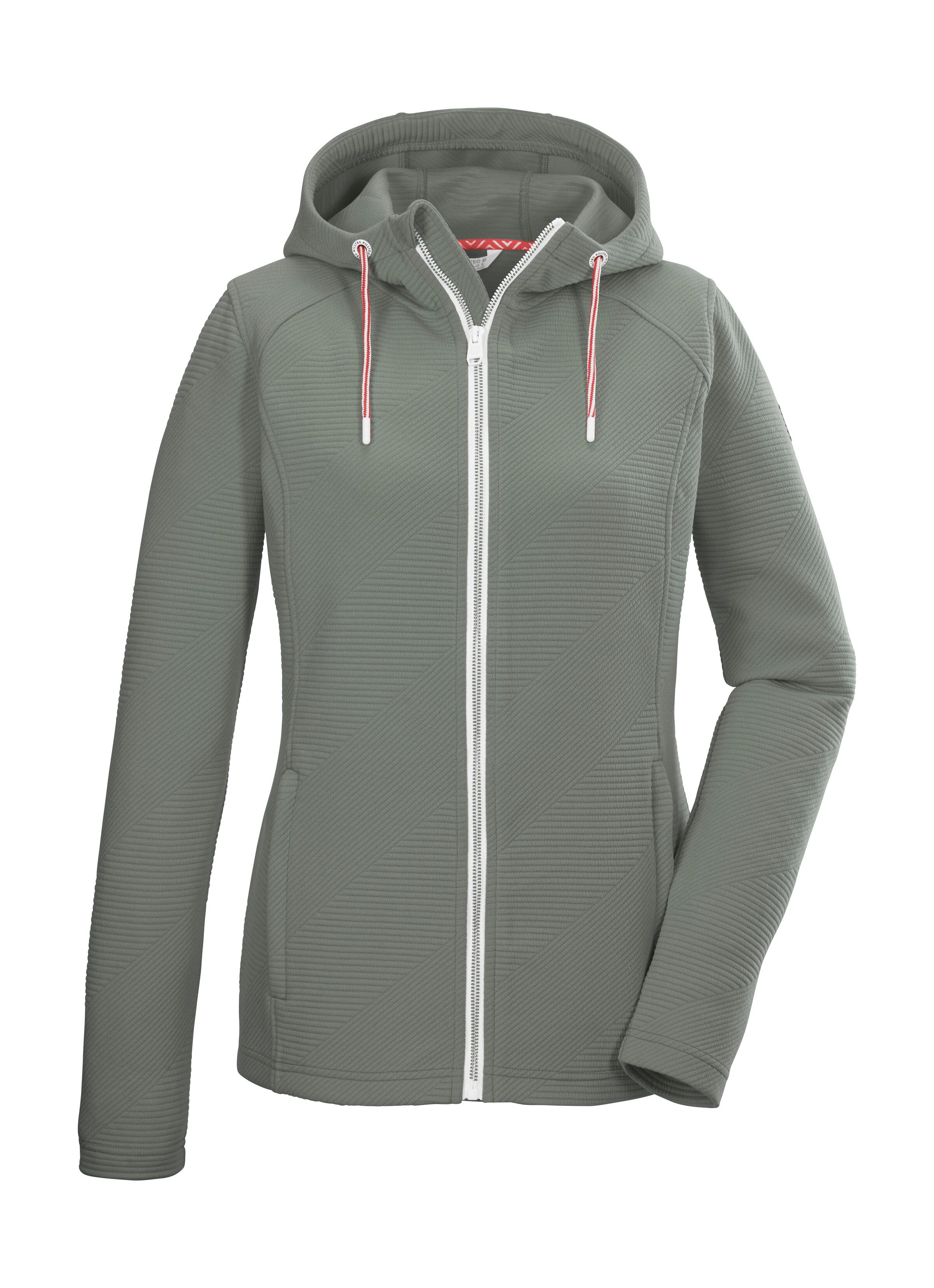 Killtec Vest KOS 33 WMN FLX JCKT Dames powerstretchjack met capuchon, zakken, kinbescherming