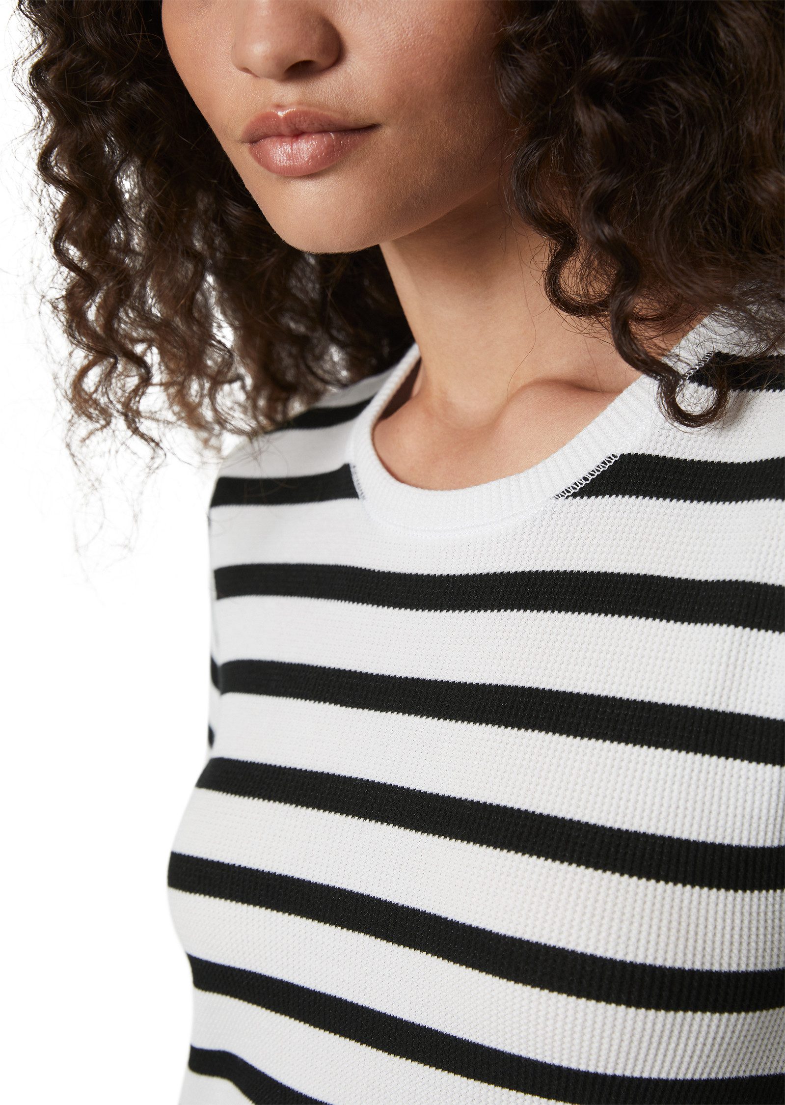 Marc O'Polo Maxi-jurk Gestreepte wafel-jersey-jurk