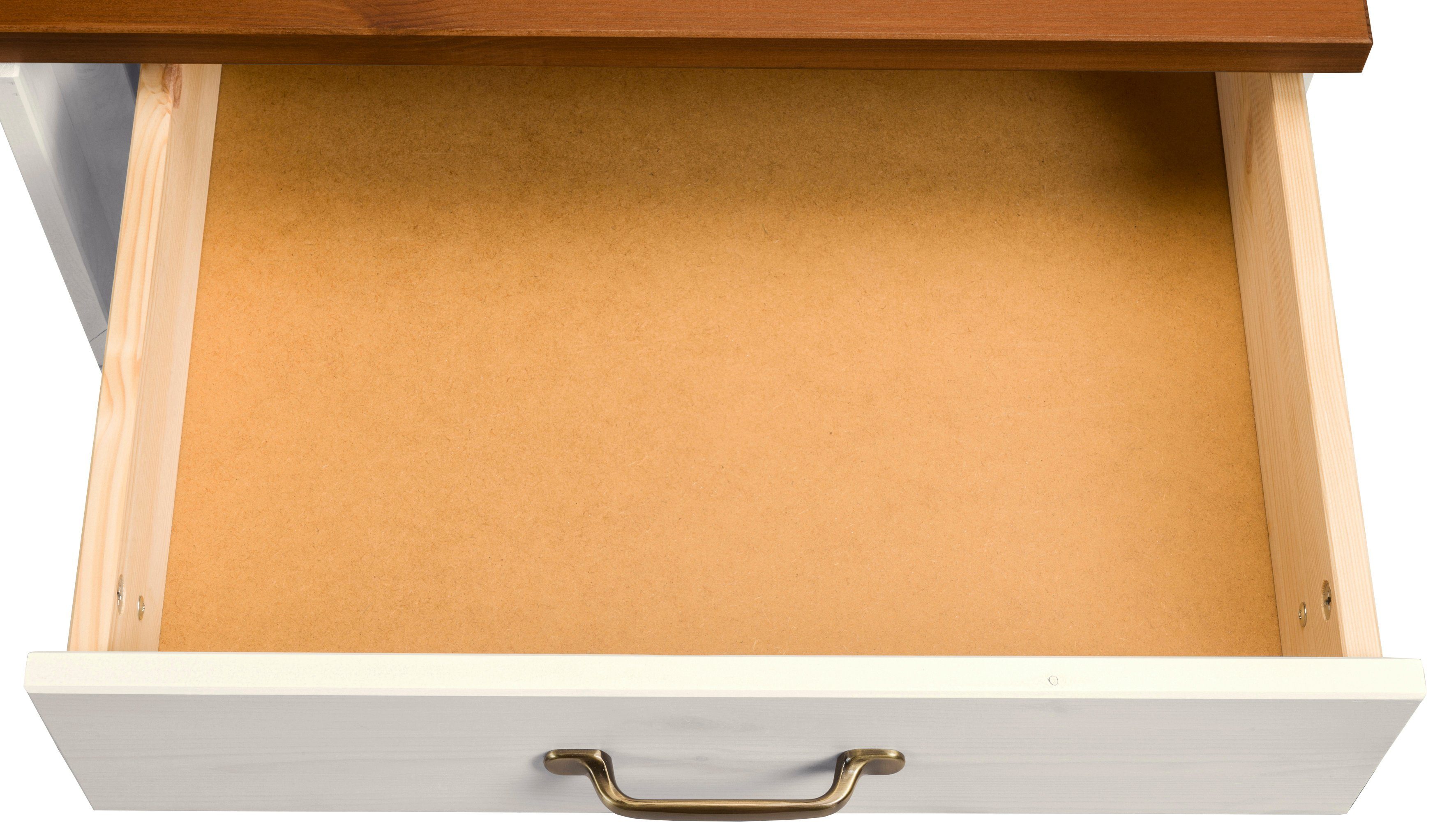 Home affaire Onderkast Alby Breedte 100 cm, 1 deur, 4 laden