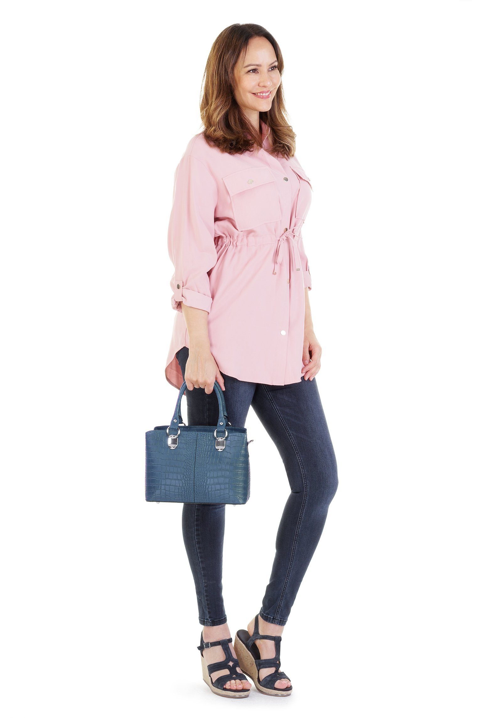 Cluty Schoudertas echt leer, made in italy