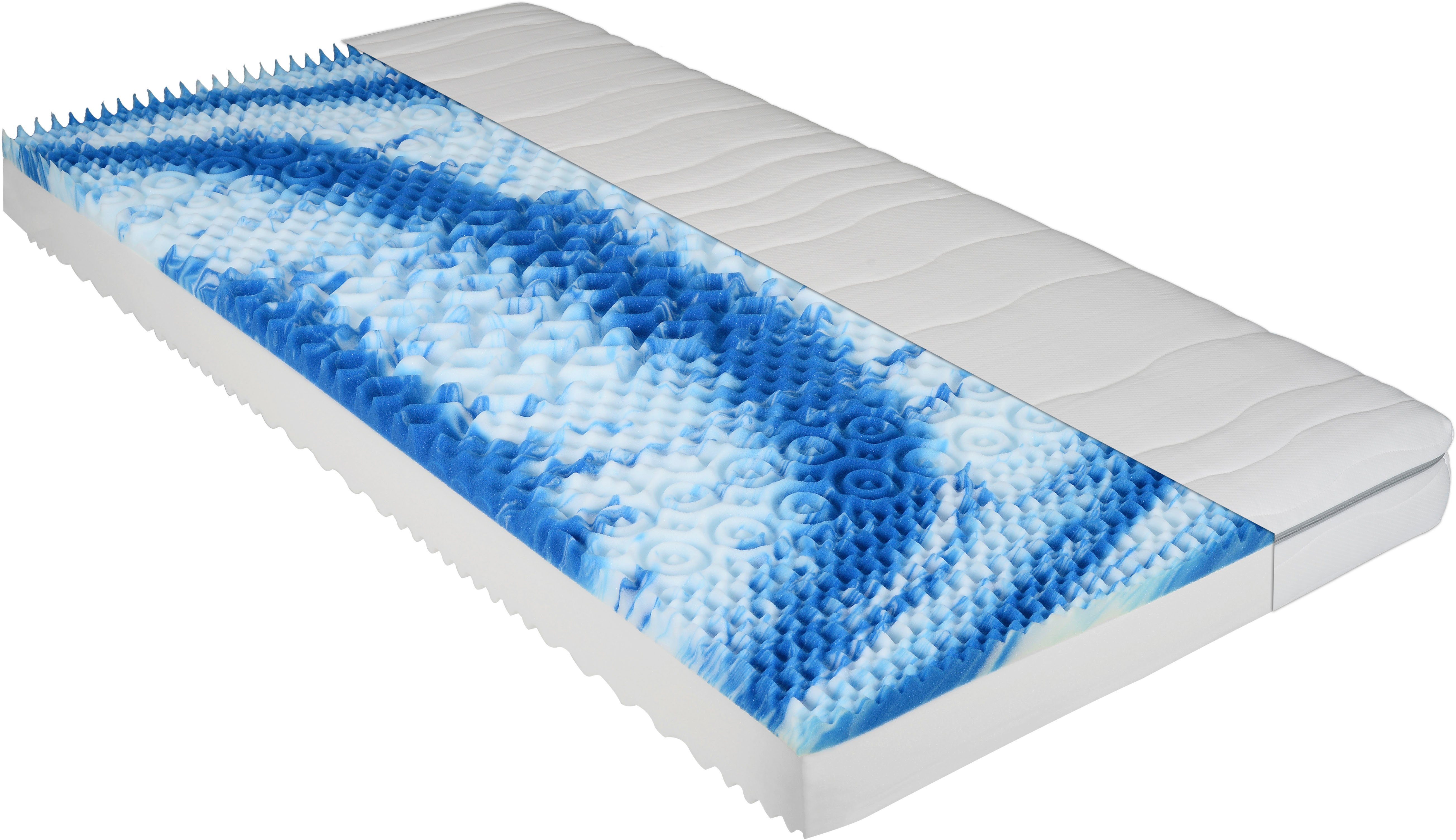 BeSports Comfortschuimmatras Duo Sensation Matras in 90x200 cm en andere afm., tweezijdig te gebruiken matras hoogte 18 cm