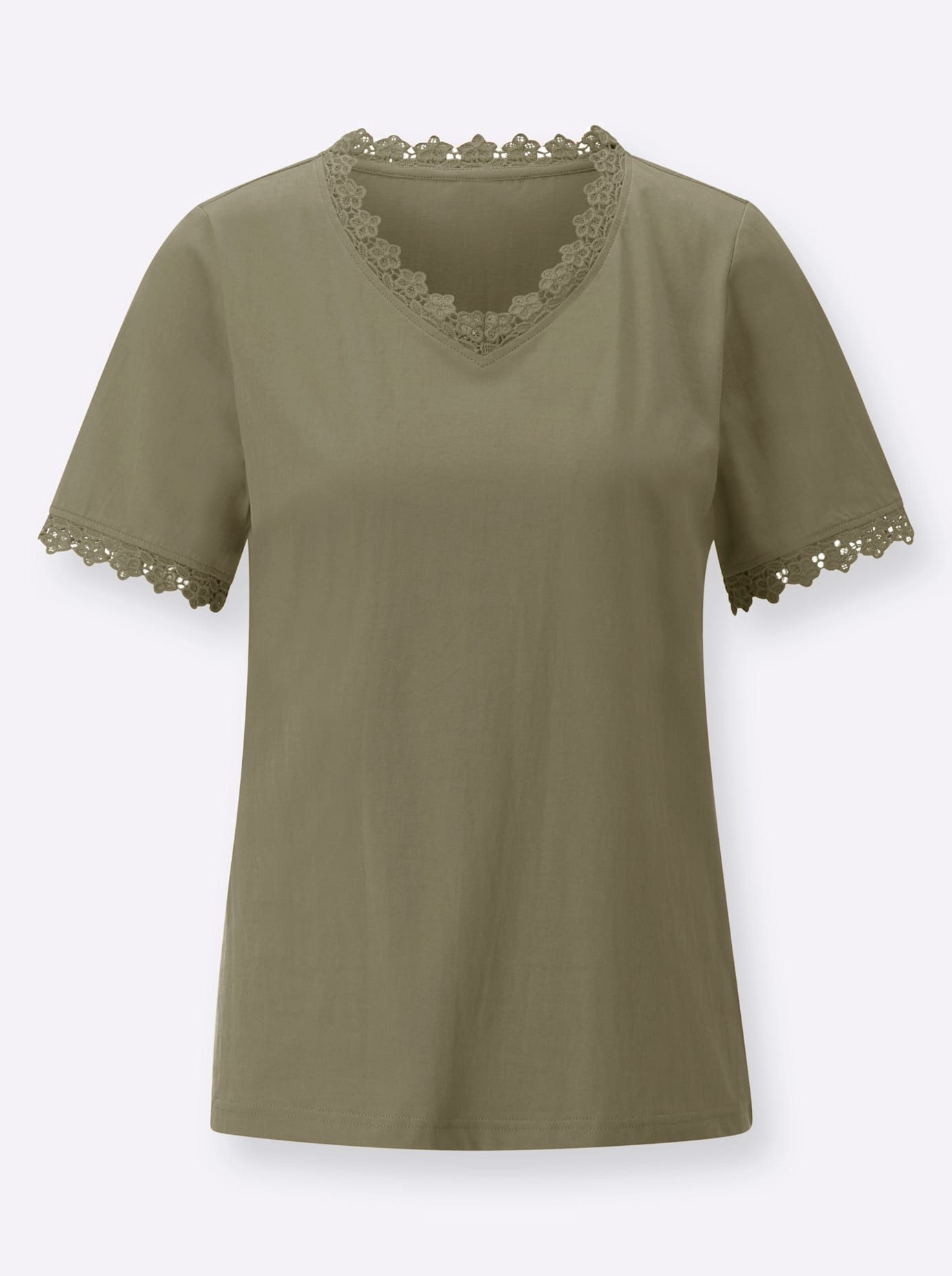 Classic Basics Shirt met V-hals Shirt (1-delig)