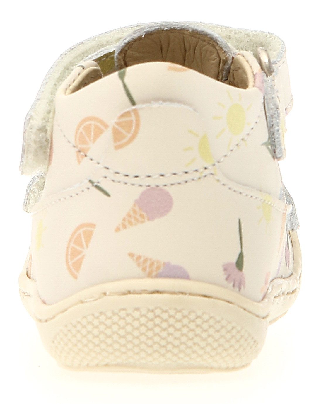 Naturino Sandalen PUFFY PR FRESHEN MILK Bareschoenen met zachte zool, maat sjabloon te downloaden