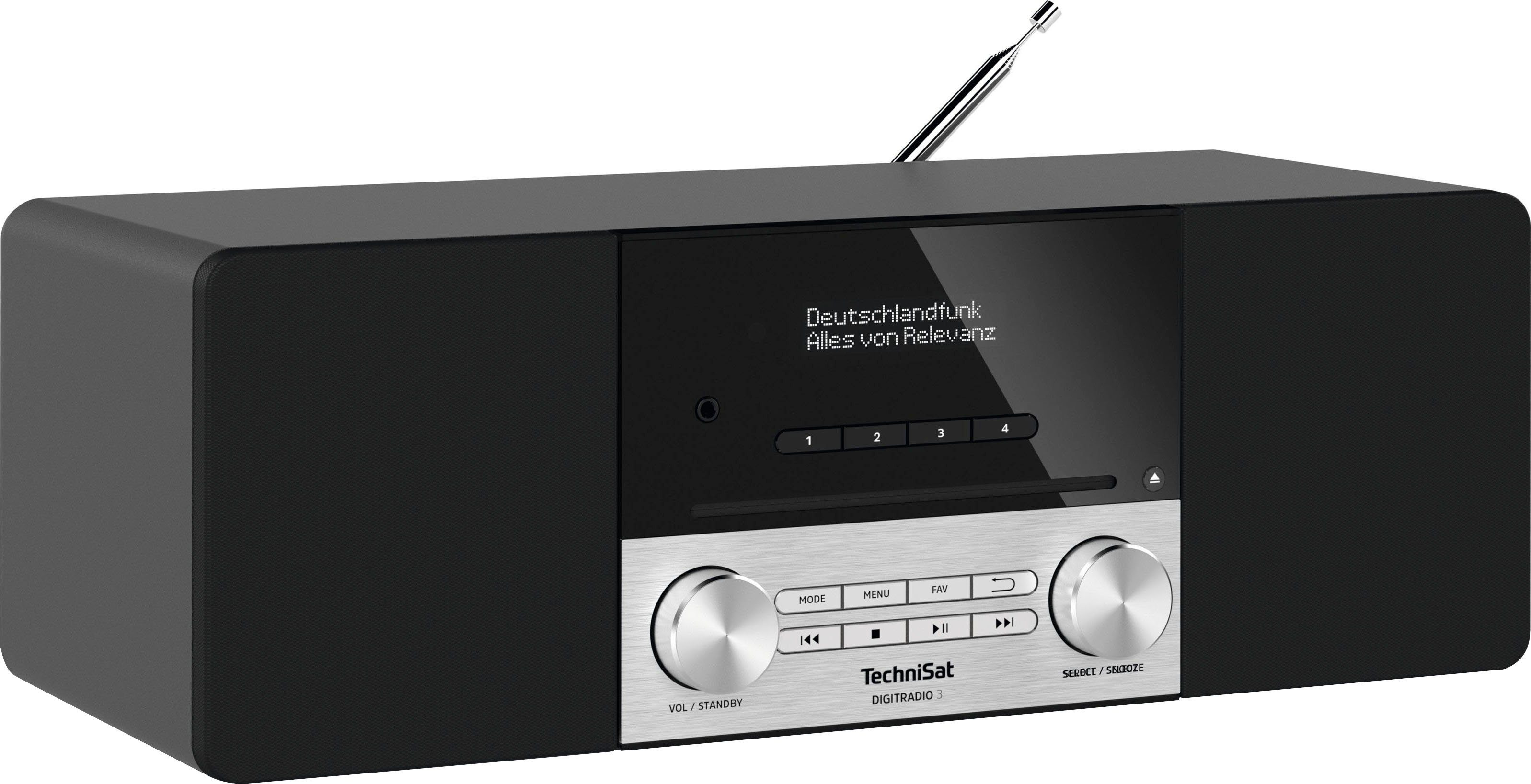 TechniSat Digitale radio (DAB+) DIGITRADIO 3 Cd-speler, made in Germany