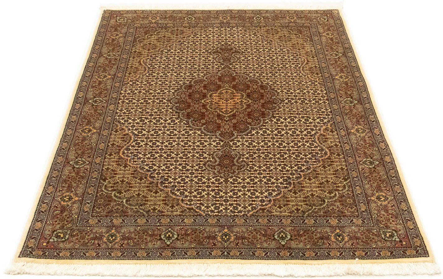 morgenland Vloerkleed Täbriz 50 Raj vloerkleed met de hand geknoopt beige handgeknoopt