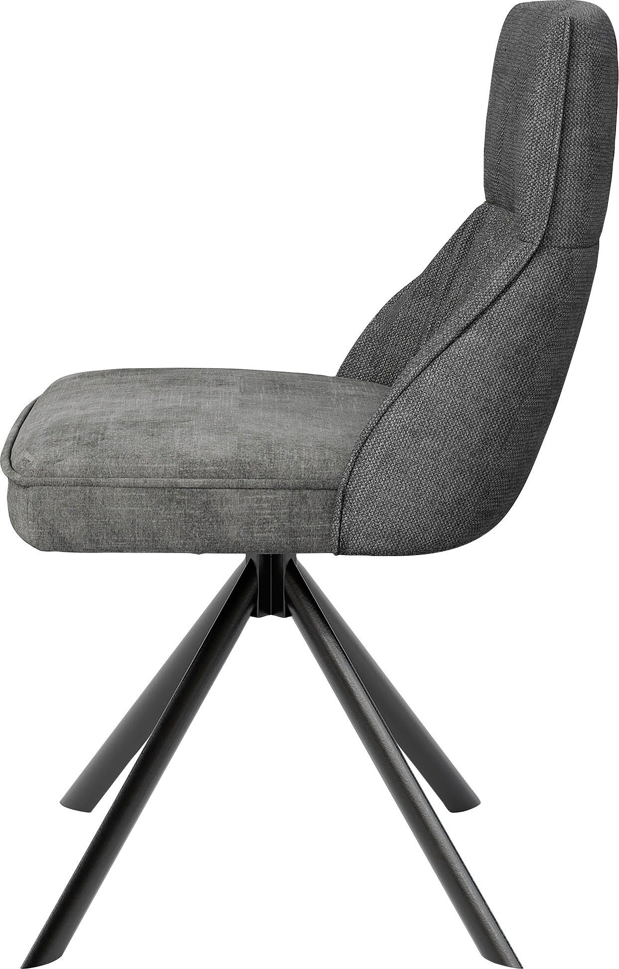 byLIVING Eetkamerstoel California set van 2, met pocketveringskern, 180° draaibaar met return-functie (set, 2 stuks)