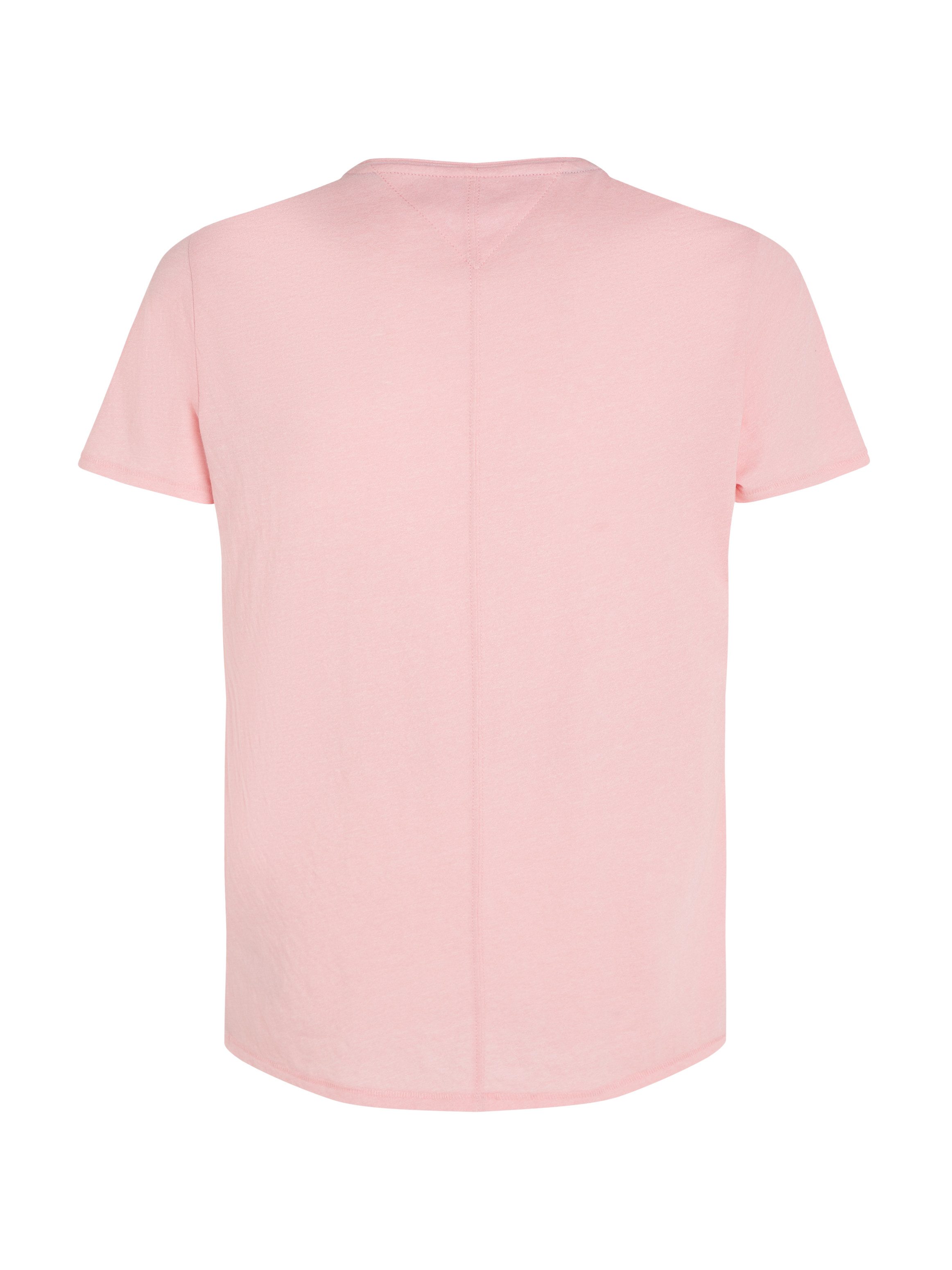 TOMMY JEANS T-shirt TJM SLIM JASPE C NECK Classics slim fit met merklabel