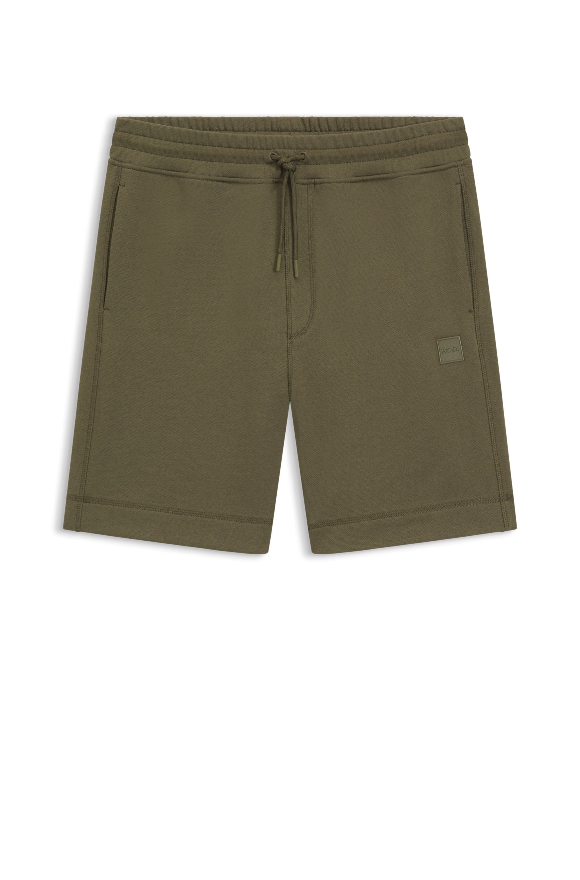 Boss Orange Sweatshort Sewalk met boss-merklabel