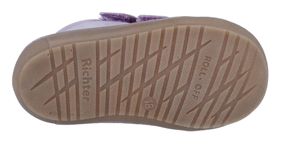 Richter Babyschoentjes Maxi WMS: gemiddeld Klittenbandschoen met gepolsterde instap, maat sjabloon om te downloaden