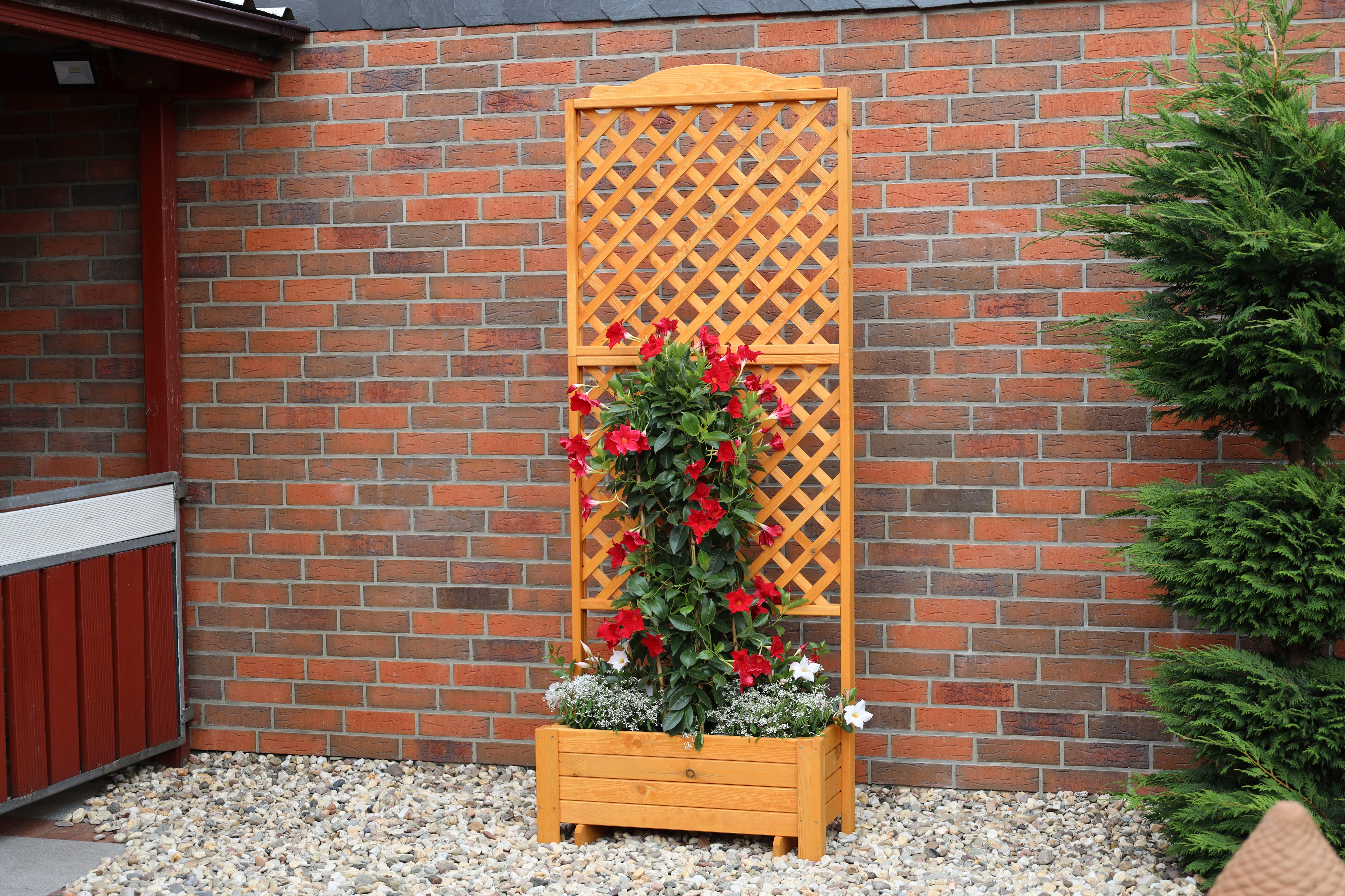 promadino Rek Romantica met plantenbak, bxdxh: 80x38x210 cm