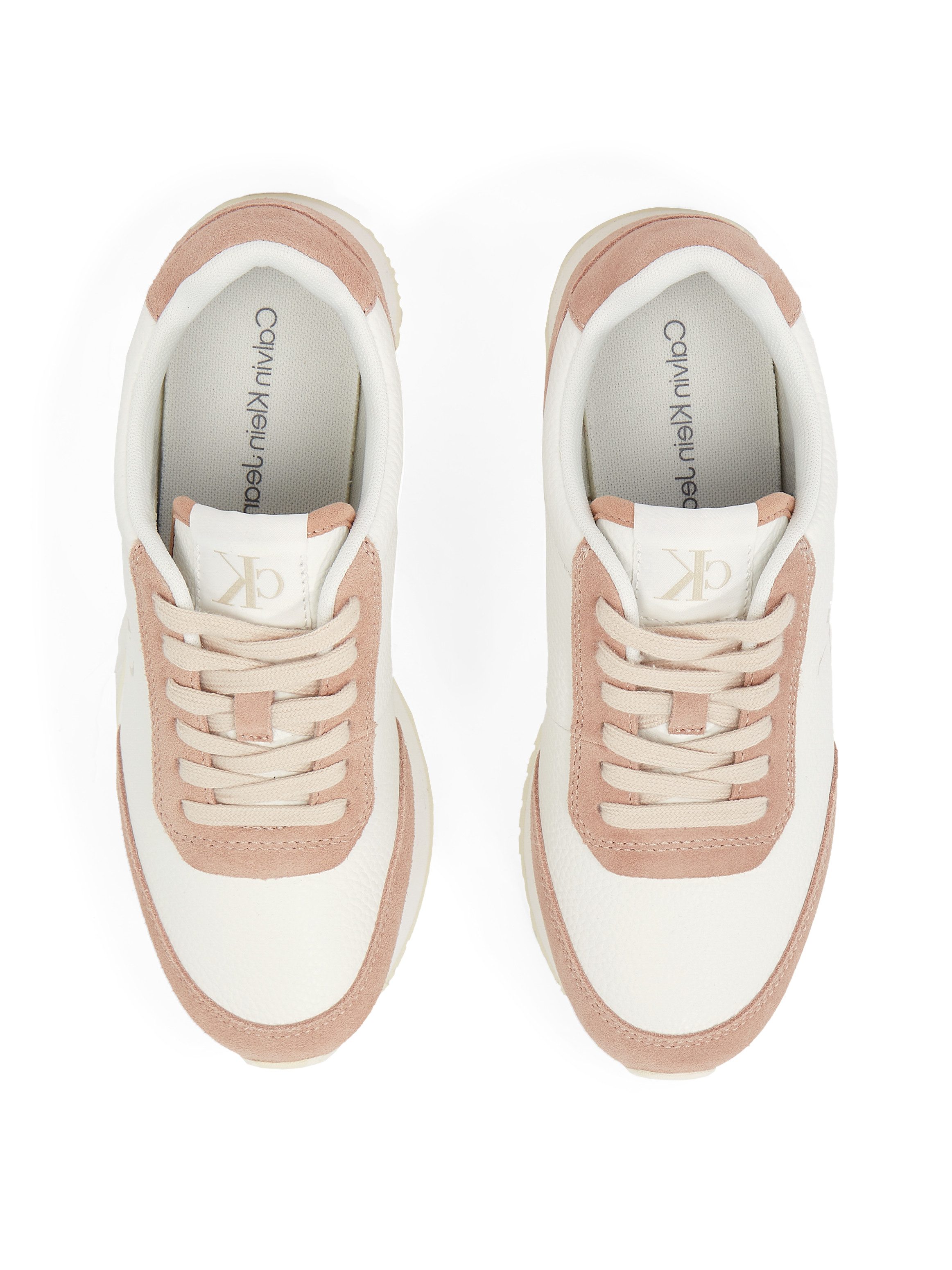 Calvin Klein Sneakers RUNNER LACEUP LOW MIX MG freizeitschoen halfschoen veterschoen met zij ck-logo