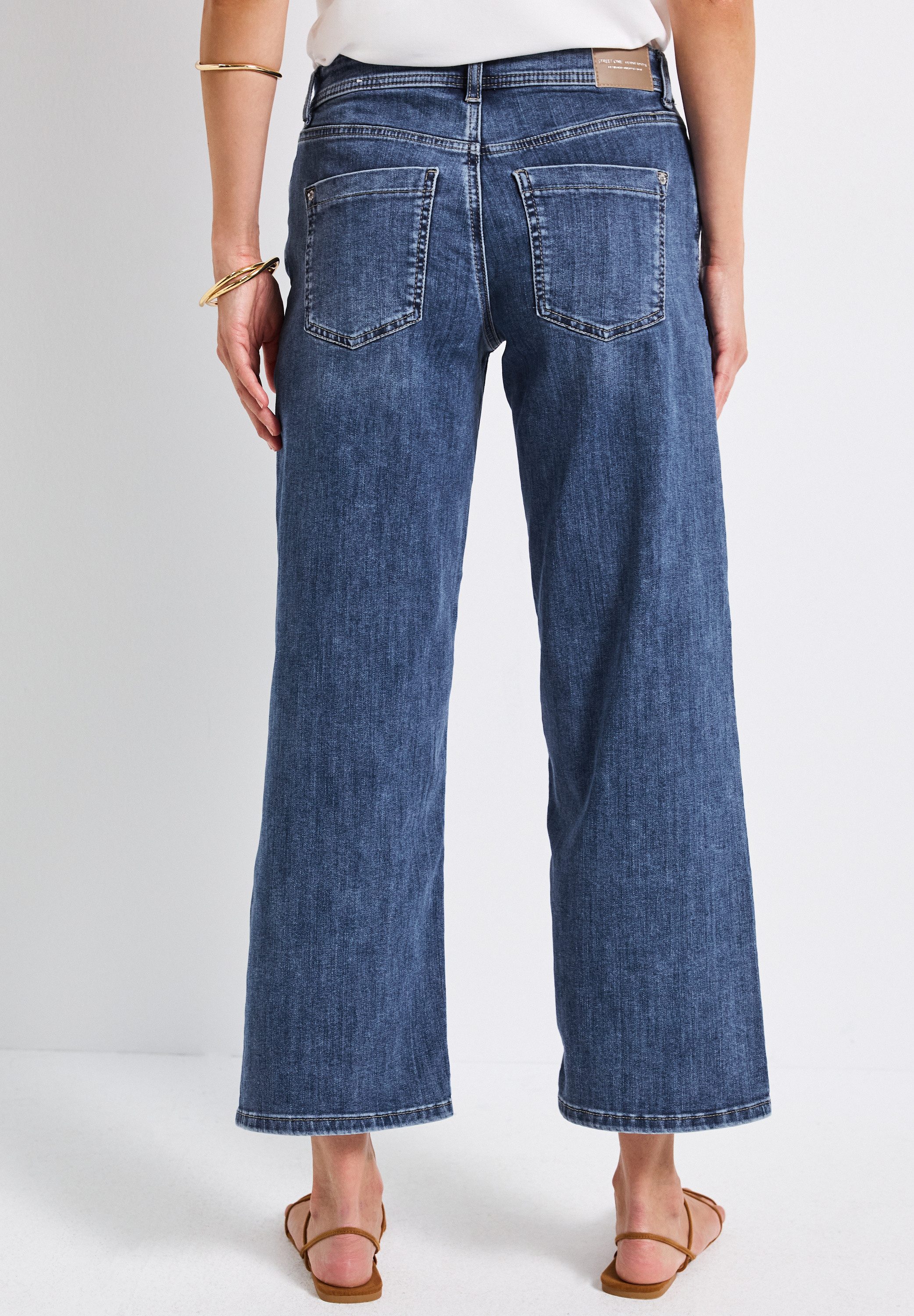 STREET ONE Wijde jeans in five-pocketsstijl