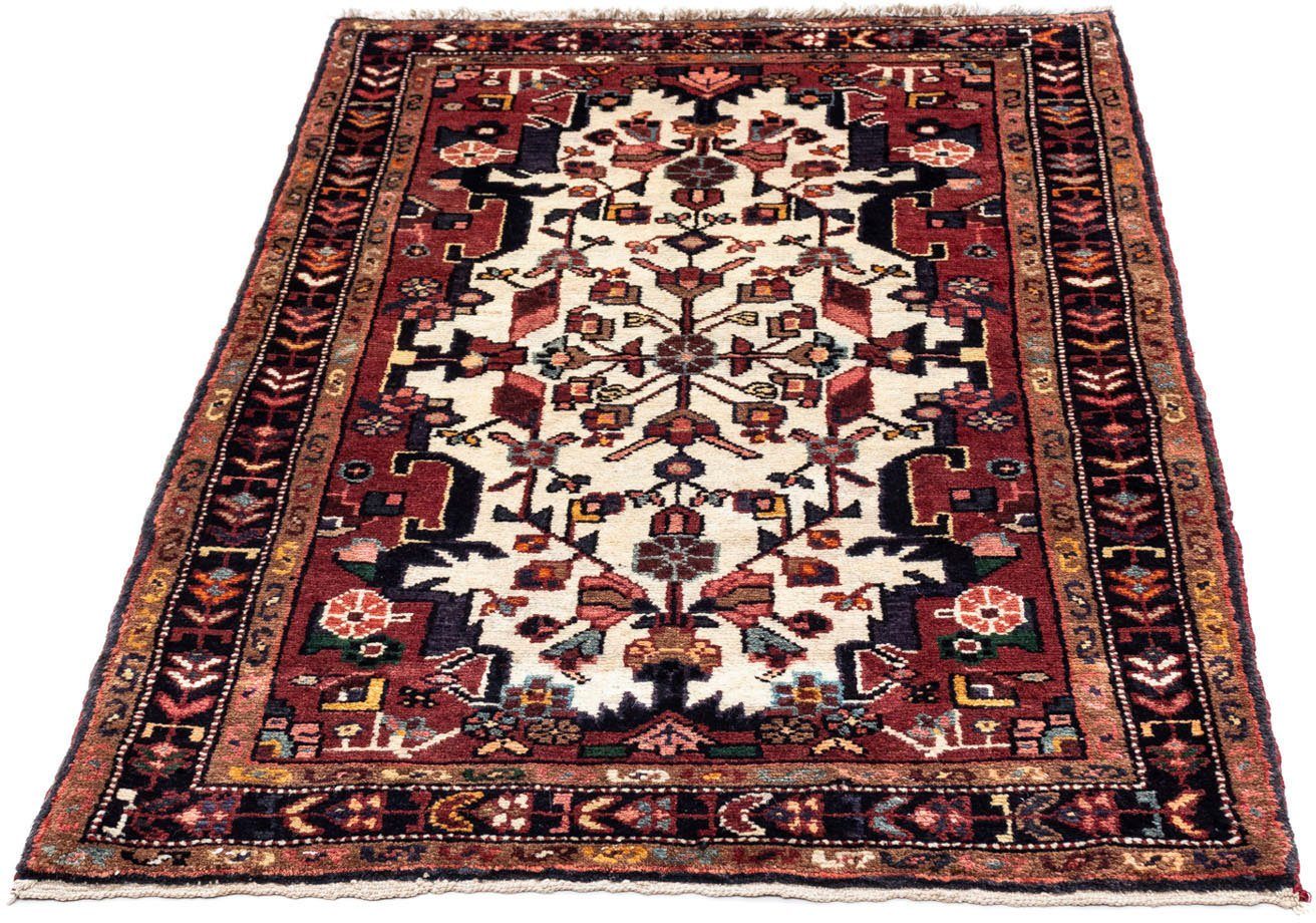 morgenland Wollen kleed Touiserkan medaillon Blu scuro 108 x 78 cm Handgeknoopt