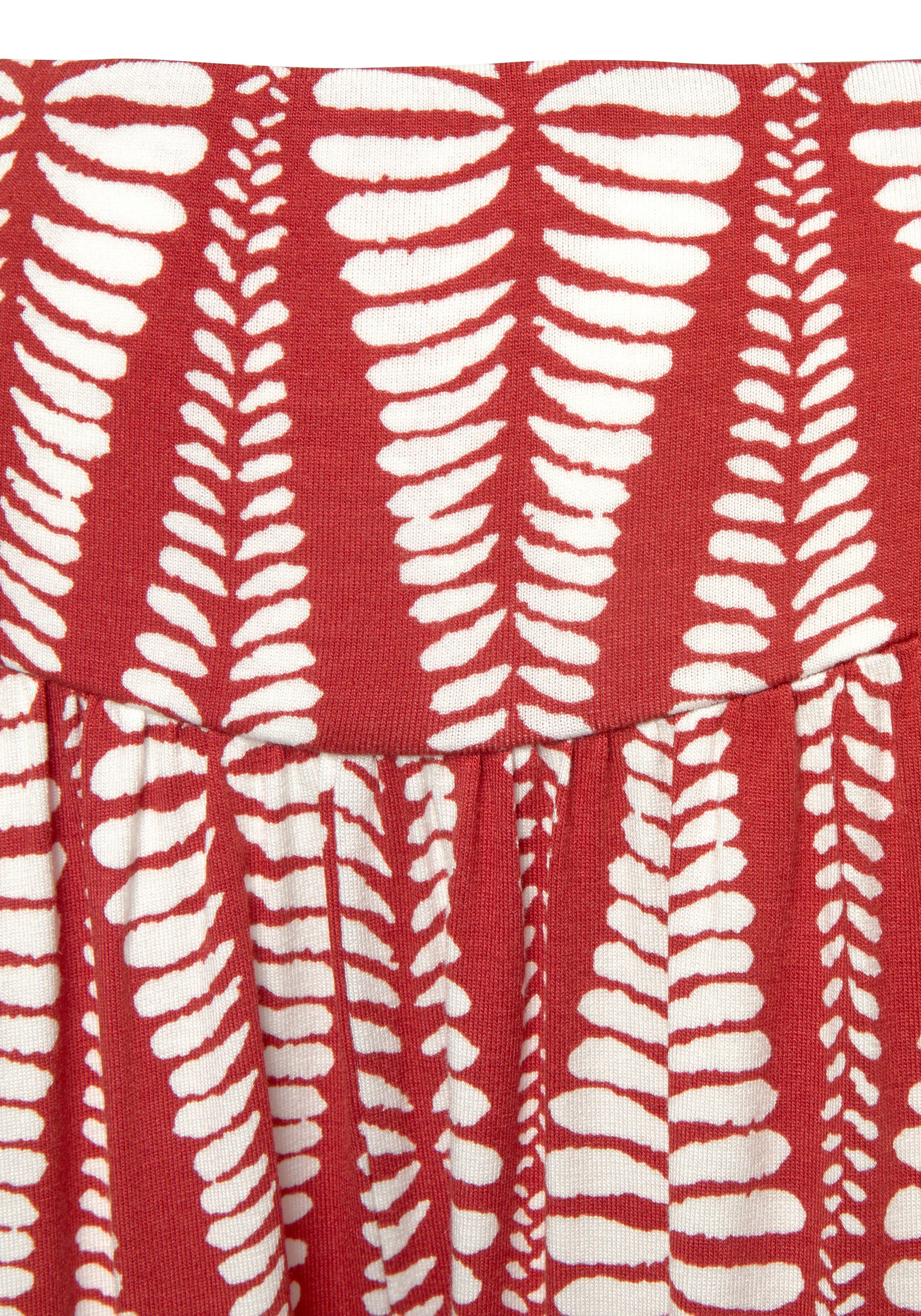 Lascana 7 8-broek met brede boord lichte zomerbroek met zakken strandbroek