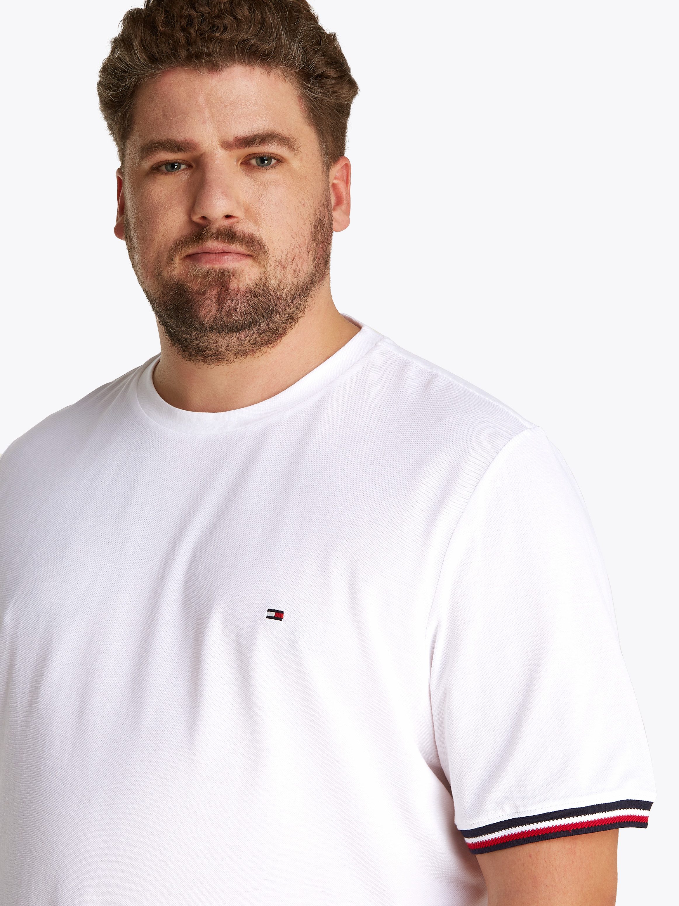 Tommy Hilfiger T-shirt BT-GLOBAL STRIPE CUFF TEE-B