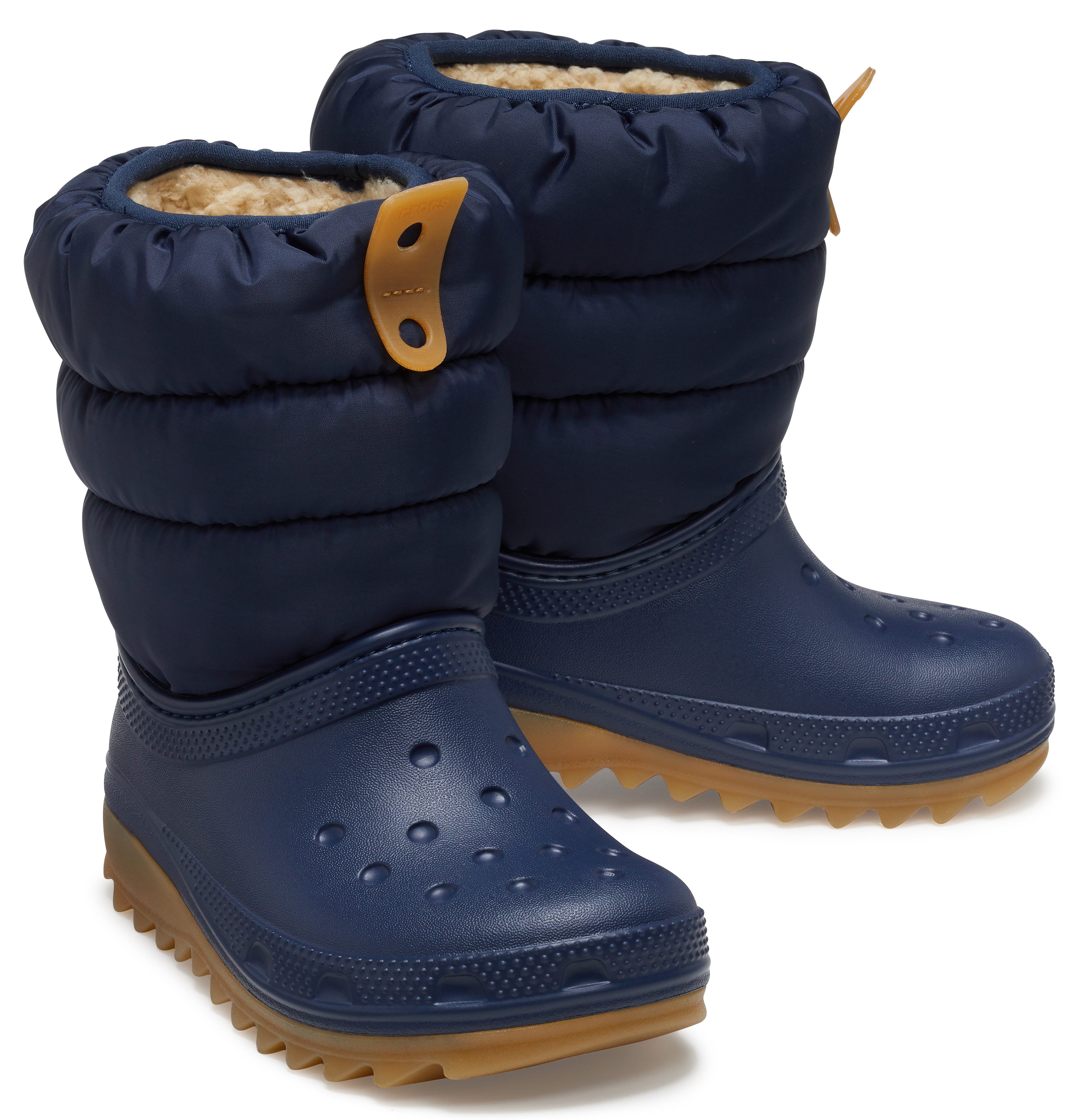 Crocs Winterlaarzen Classic Neo Puff Boot K Snowboots, winterlaarzen om in te slippen meisjes winterlaarzen maat 34 blauw