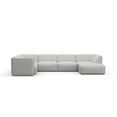 couch ♥ zithoek vette bekleding modulaire bankset, modules voor het naar wens samenstellen van een perfecte zithoek grijs