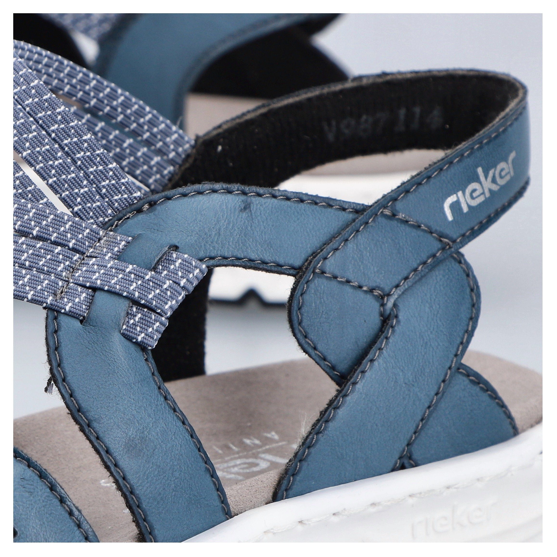 Rieker Sandalen , zomerschoen, sandaal, sleehak, met elastische bandjes