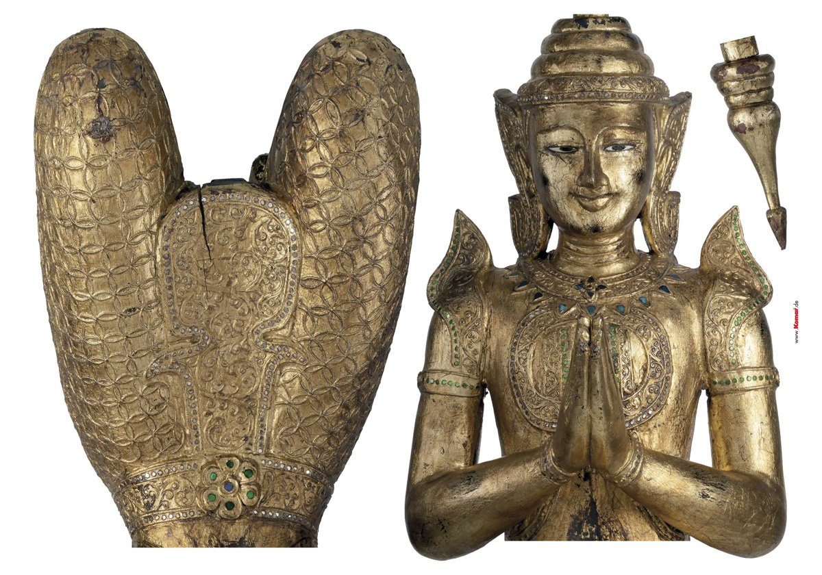 Komar Wandfolie Buddha - afm. 100 x 70 cm (3-delig) wandstickers multicolor