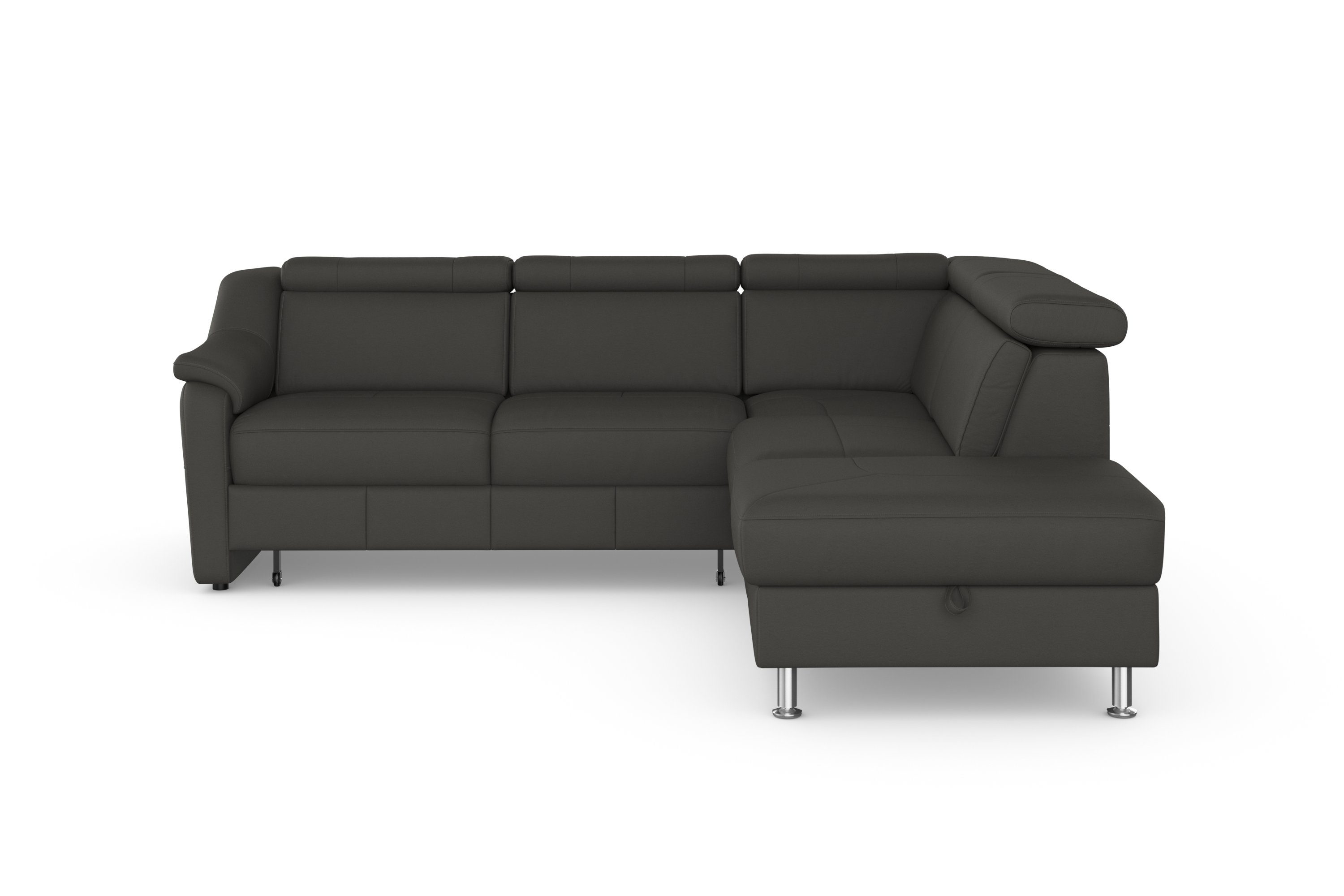 sit&more Hoekbank Freetown L-vorm met verstelbare hoofdsteun en comfortabele binnenvering