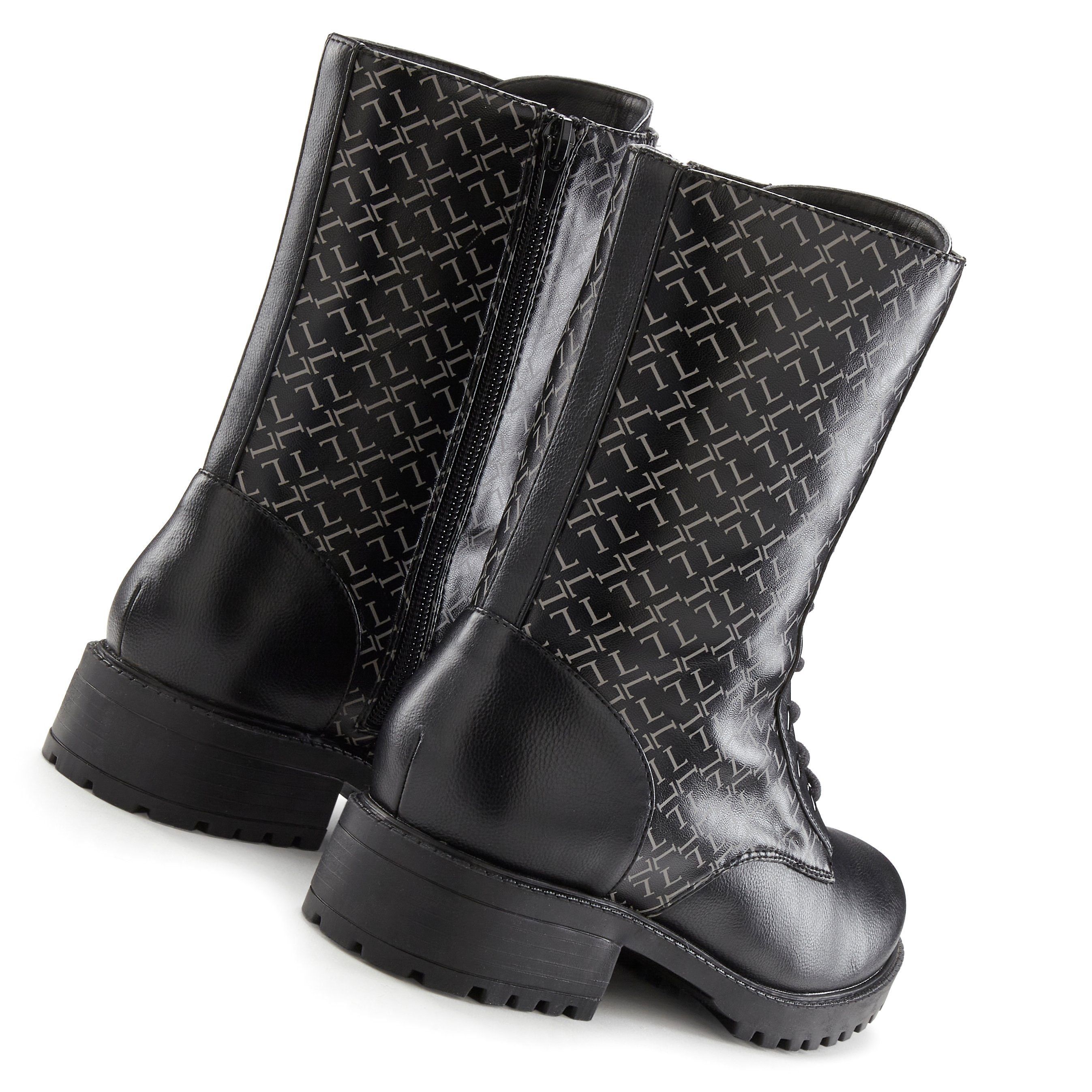 Lascana Laarsjes met modieuze print, laarzen, boots vegan