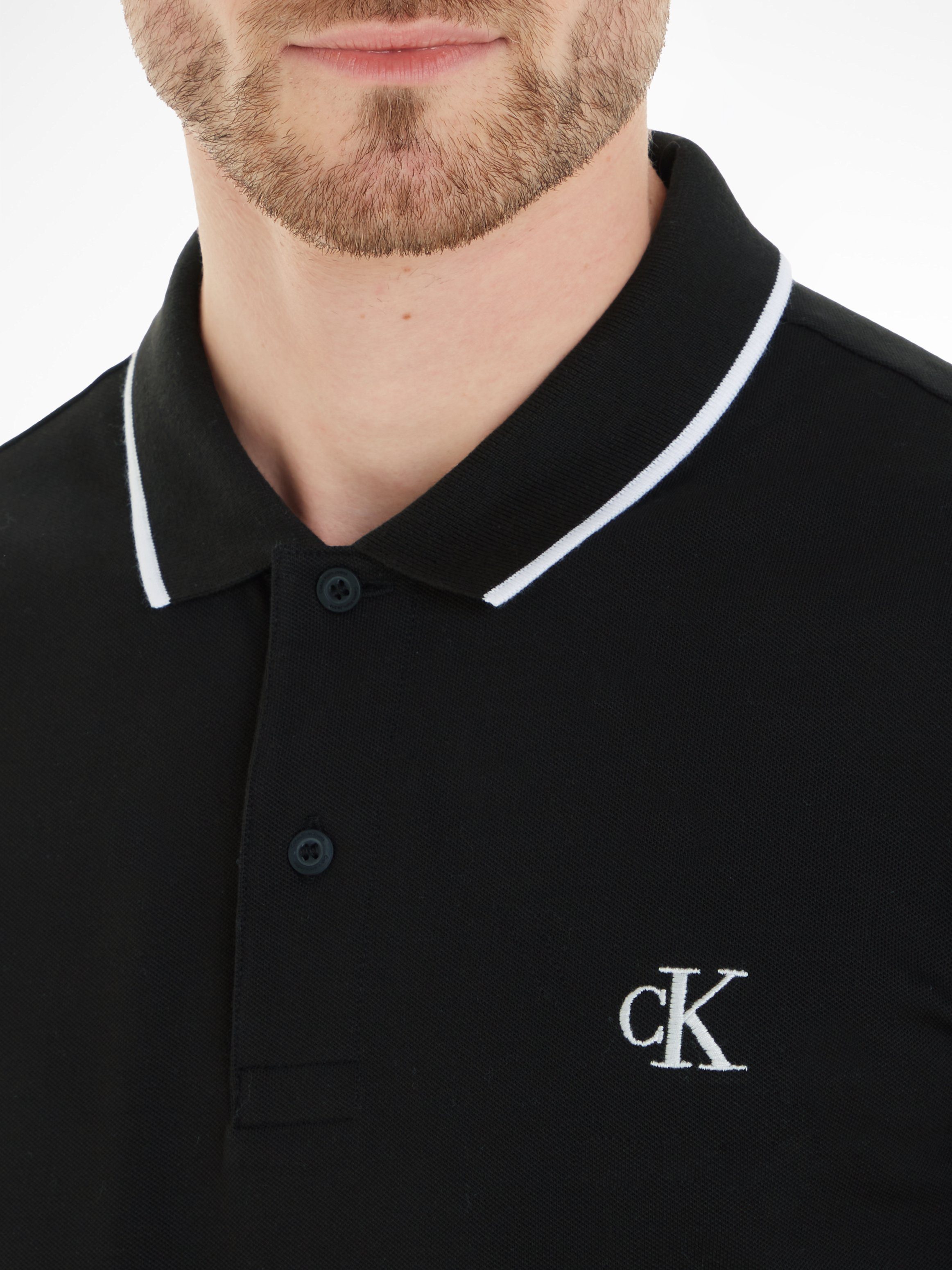 Calvin Klein Poloshirt CK ESSENTIAL TIPPING SLIM POLO