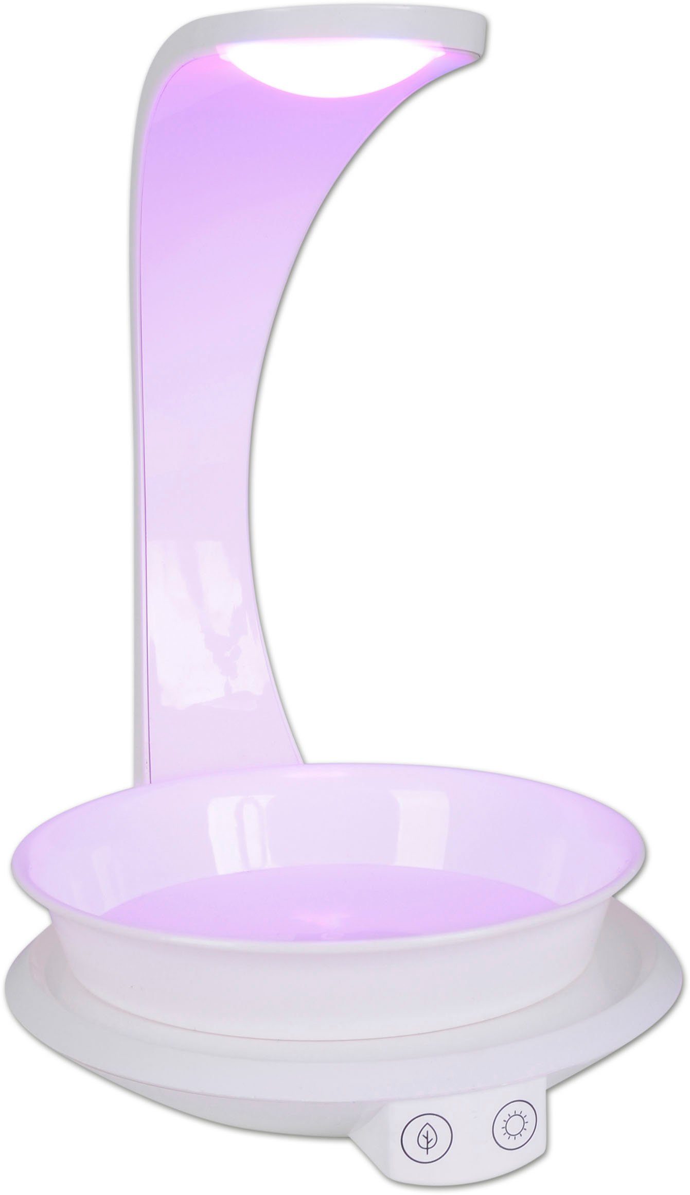 näve Led-tafellamp Grow Light Groeilamp, plantenlicht (paars) en neutraal wit, USB-kabel (1 stuk)