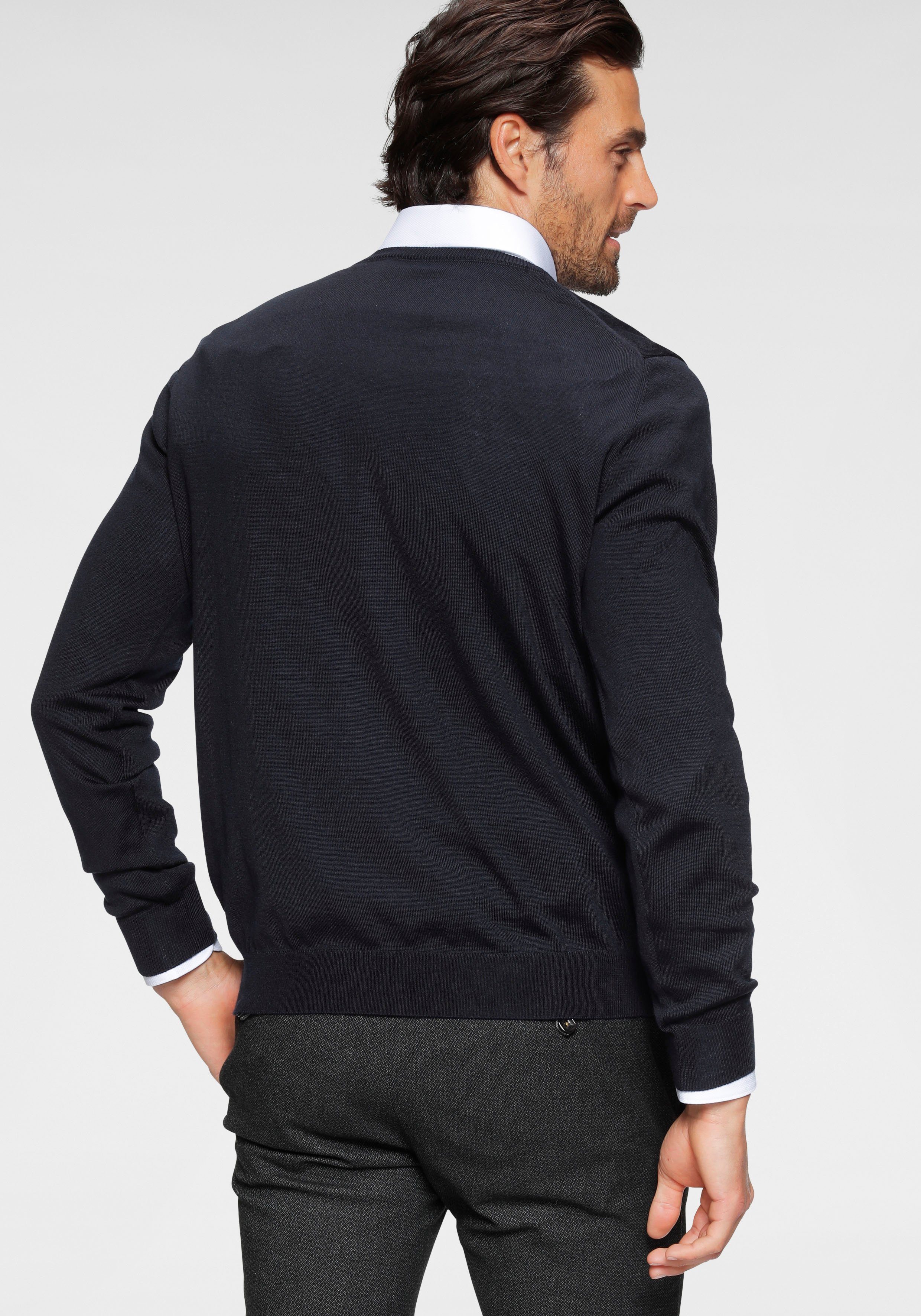 OLYMP Trui met ronde hals OLYMP brei casual moderne gebreide trui