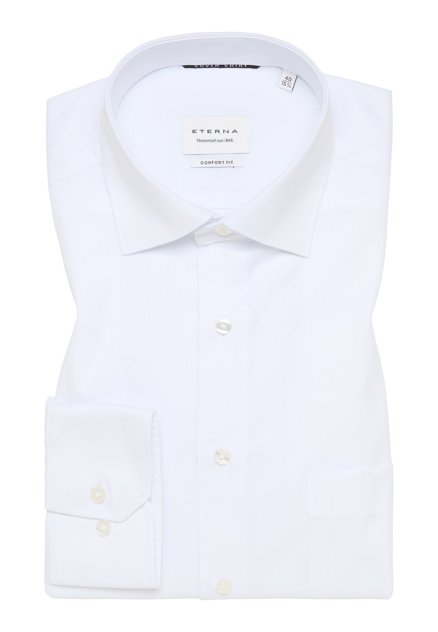 Eterna Overhemd met lange mouwen Comfort fit NON IRON (strijkvrij)