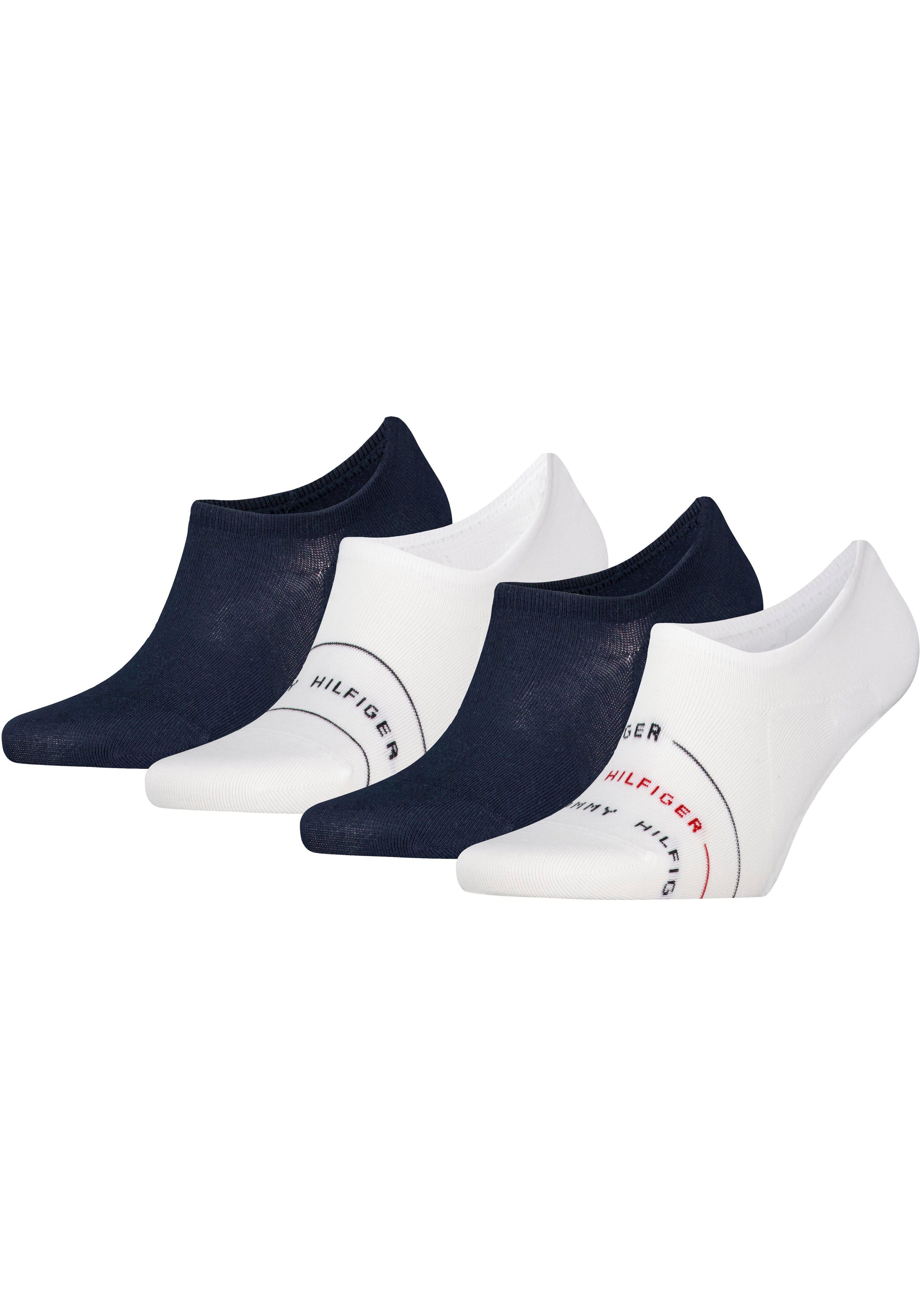 Tommy Hilfiger Kousenvoetjes met geborduurd logo (4 paar Set van 4)