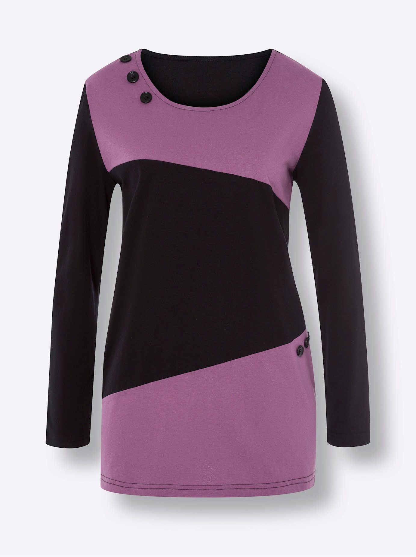 Classic Basics Shirt met lange mouwen Lang shirt (1-delig)