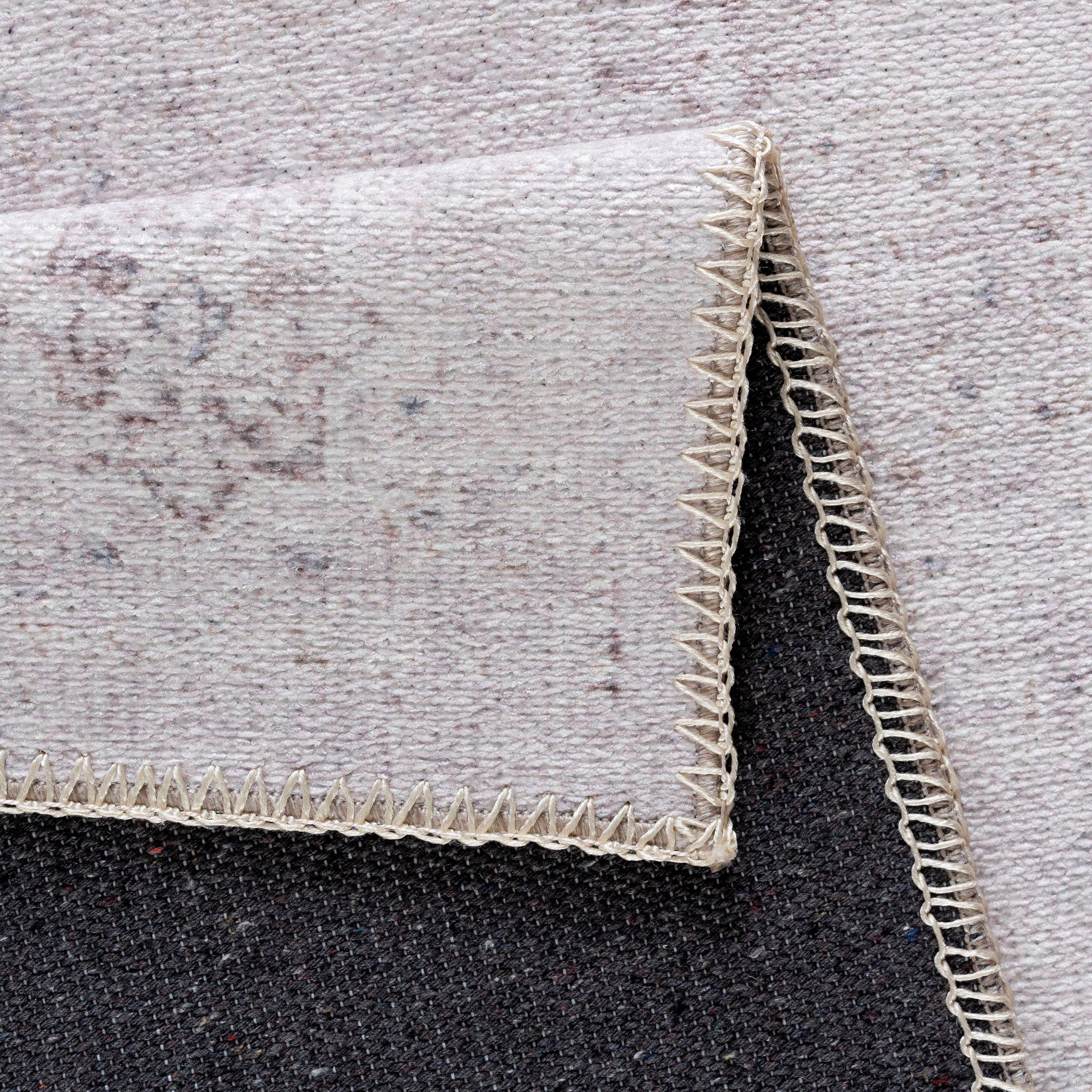 Sehrazat Vloerkleed Vintage 3580 Korte pool, wasbaar, chenille met katoen, woonkamer