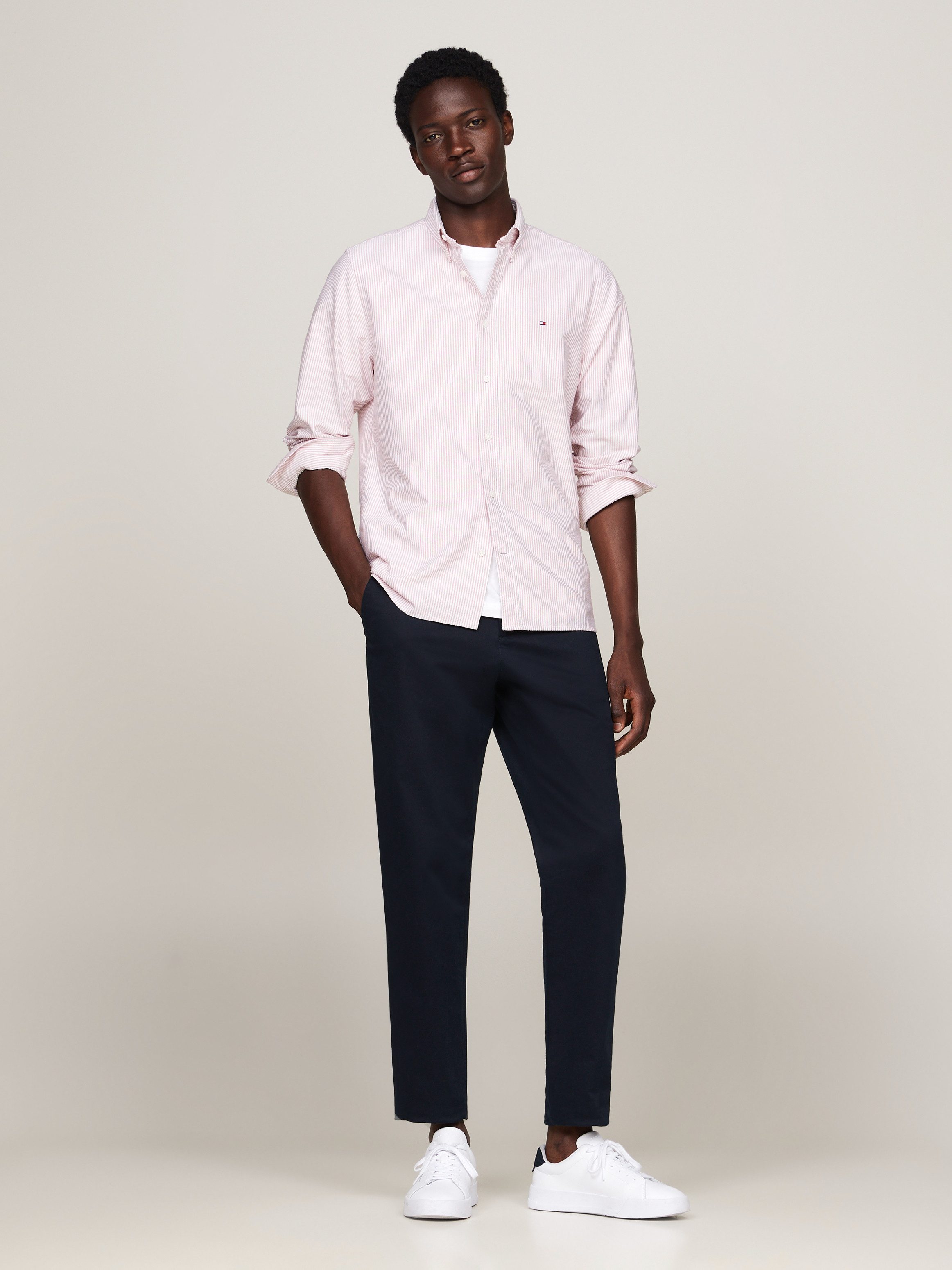 Tommy Hilfiger Overhemd met lange mouwen HERITAGE OXFORD STRIPE RF SHIRT