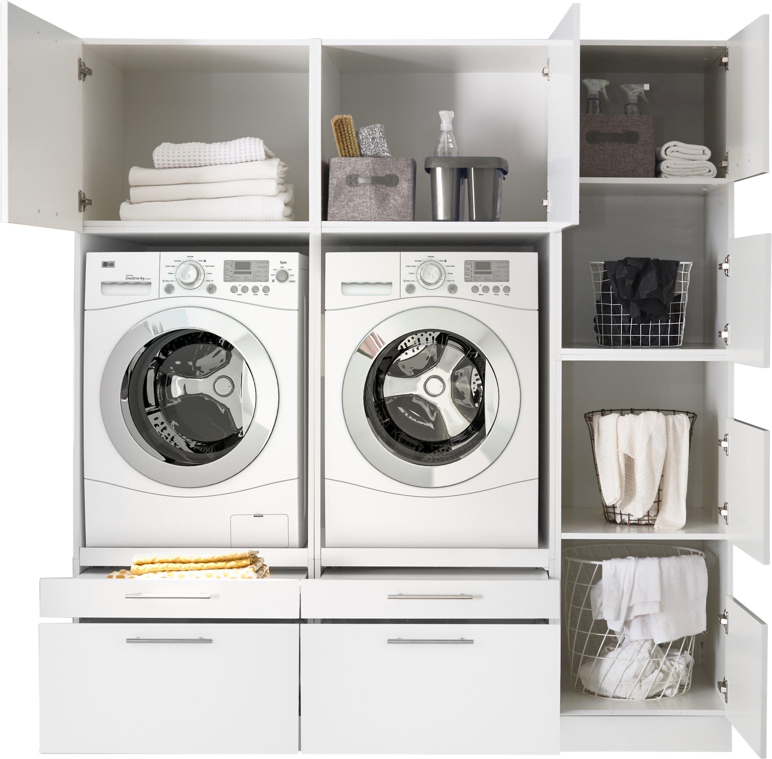 RESPEKTA Multifunctionele kastenset Clara-Set 12 (h x b x d) 200 x 184,8 x 67,6 cm (3 stuks)