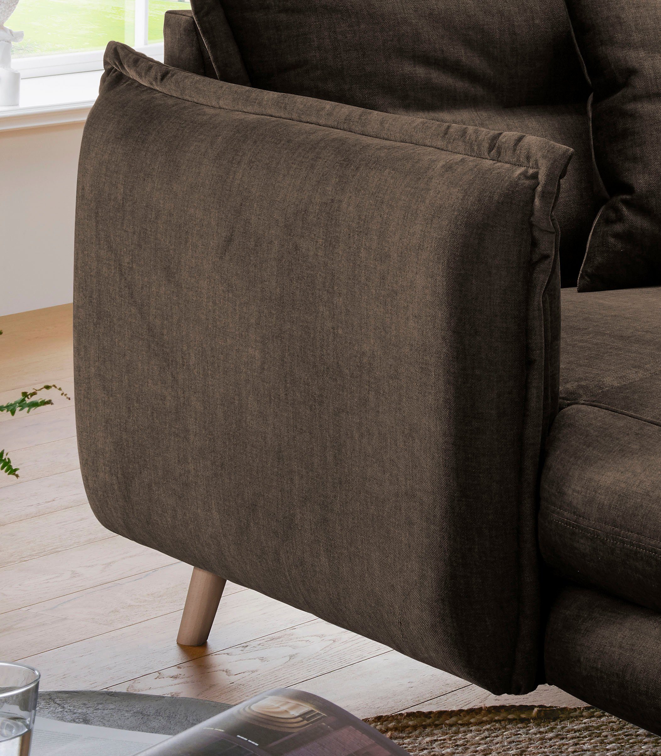 INOSIGN Loveseat LAZIO moderne fauteuil met een comfortabele bekleding, 2 stuks decoratieve sierkussens