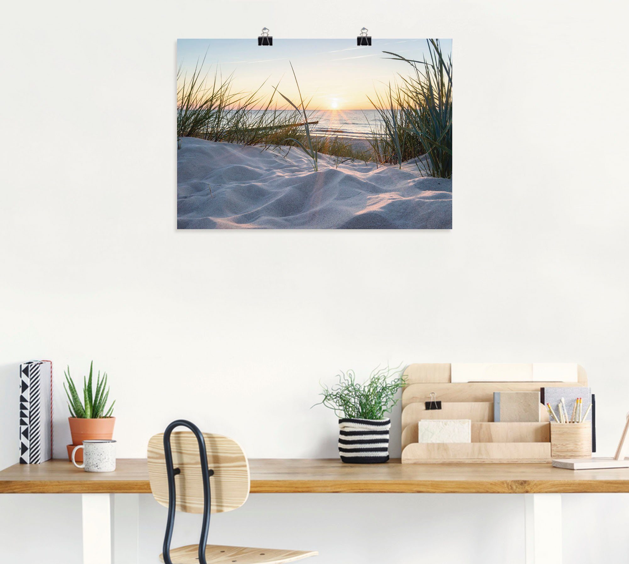 Artland Artprint Oostzeestrand als artprint van aluminium, artprint voor buiten, artprint op linnen, poster, muursticker