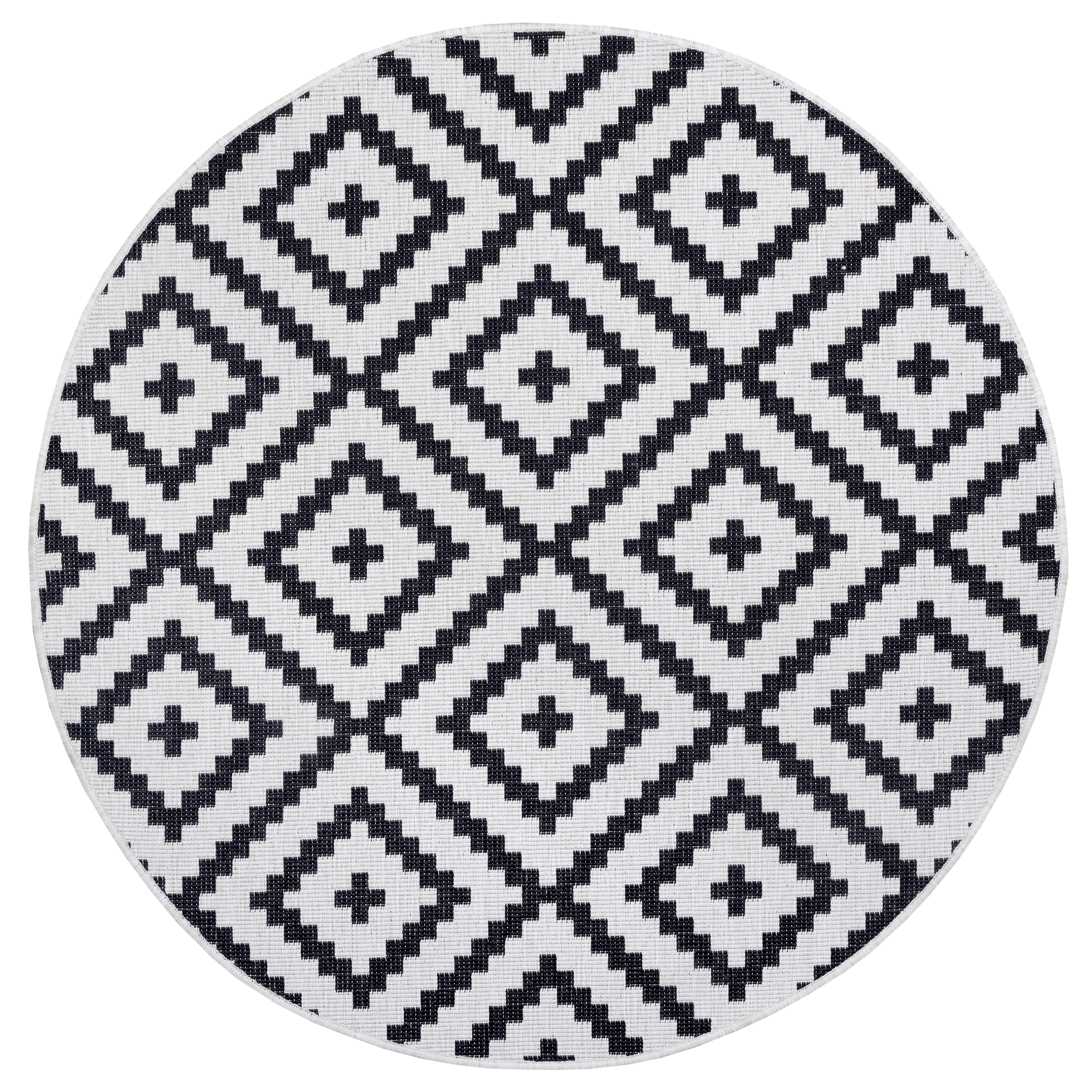 my home Vloerkleed Ronda tweezijdig te gebruiken kleed Sisal-look, platweefsel, in- en outdoor, geometrisch boho design