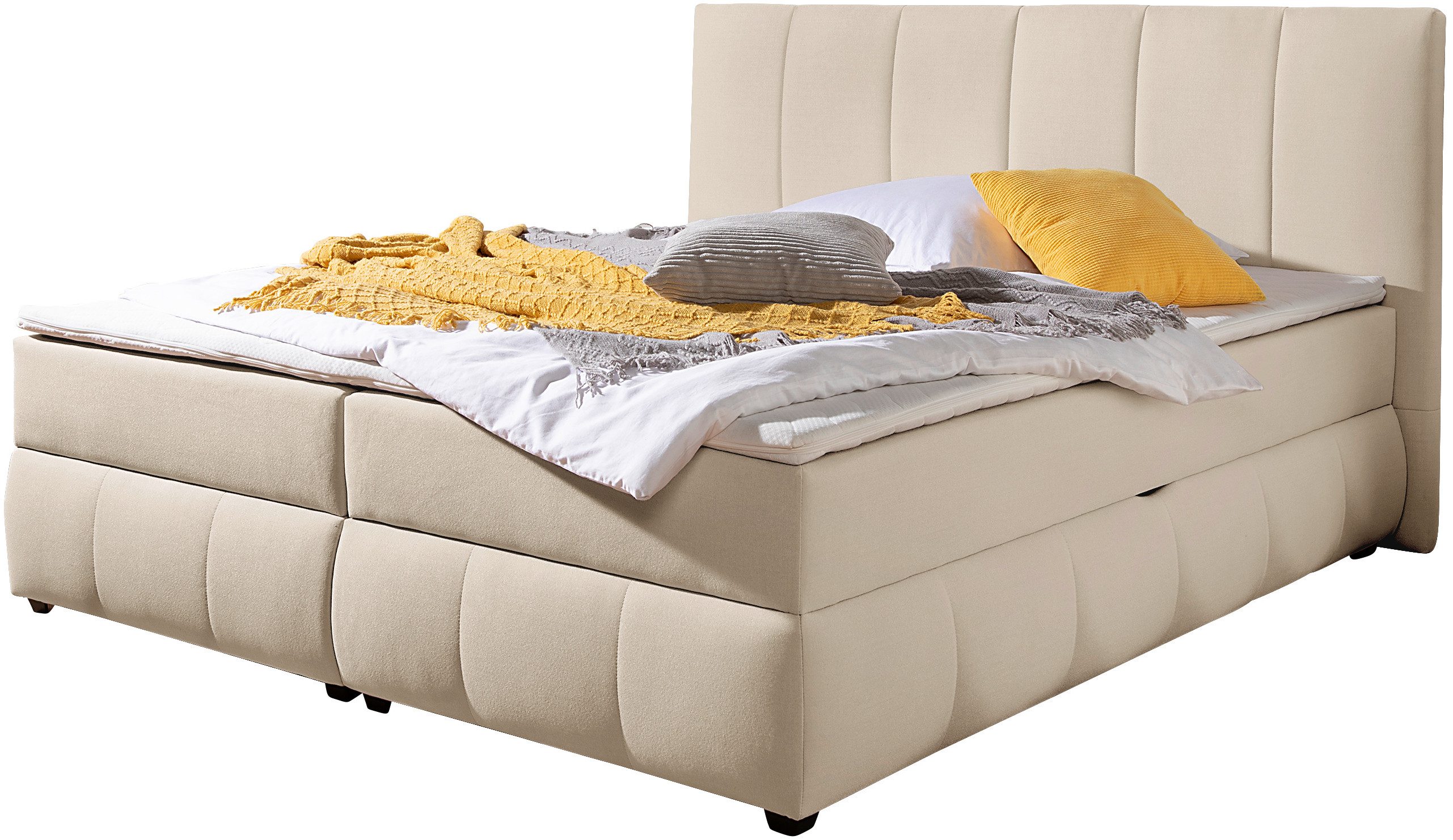 INOSIGN Boxspring Hartley Inclusief bedlade & topper, kiesbaar in H2, H3 of H4