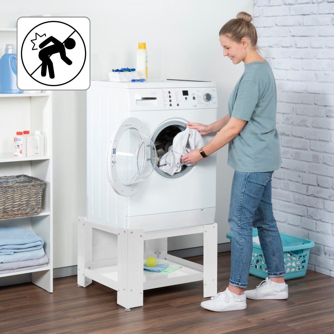 Xavax Onderbouwsokkel Voet onderstel 60 x 60 x 50 cm voor wasmachine/wasdroger