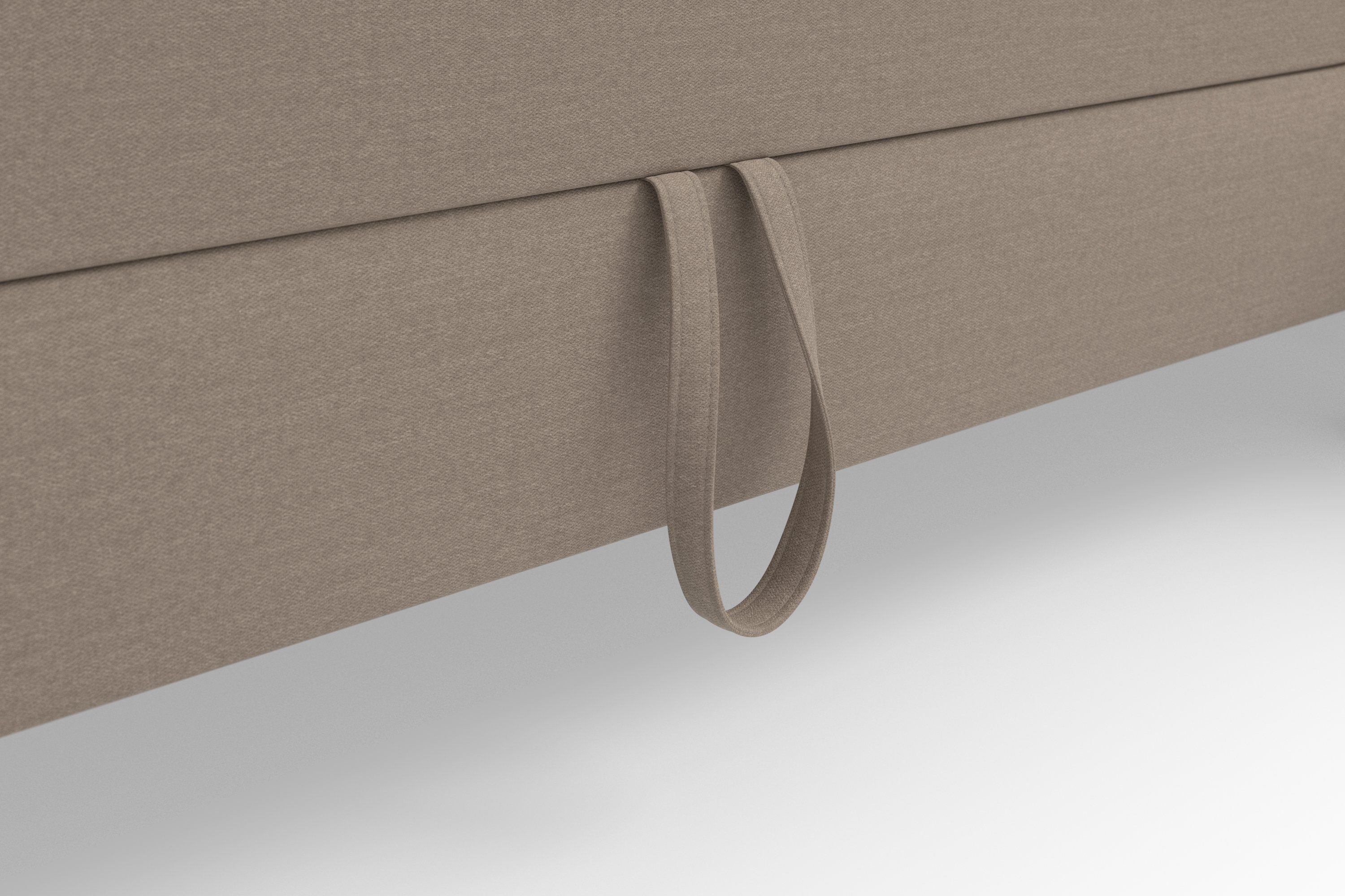 sit&more Zithoek Olsen U-vorm inclusief zitdiepteverstelling, naar keuze met slaapfunctie, 15 cm hoog