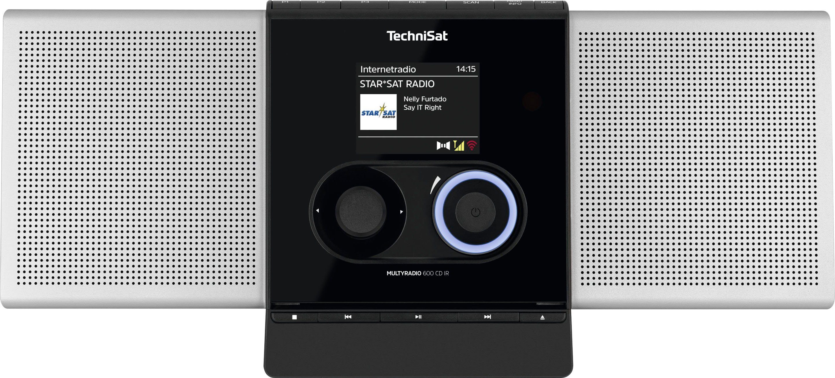 TechniSat MULTYRADIO 600 CD IR Internetradio DAB+, VHF (FM) Bluetooth, Internetradio, LAN, USB, WiFi
