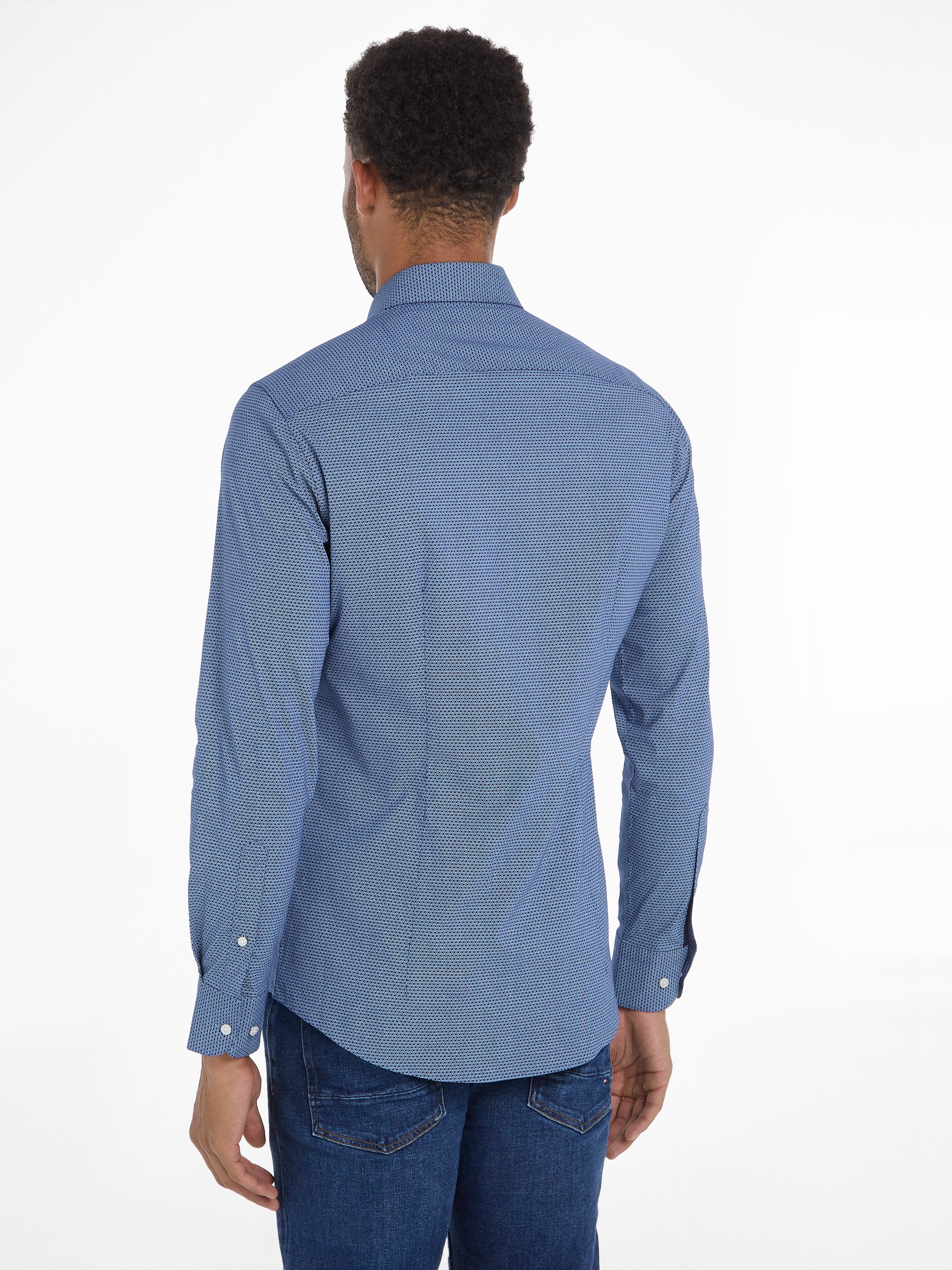 Tommy Hilfiger Businessoverhemd CL STRETCH GEO PRINT SF SHIRT