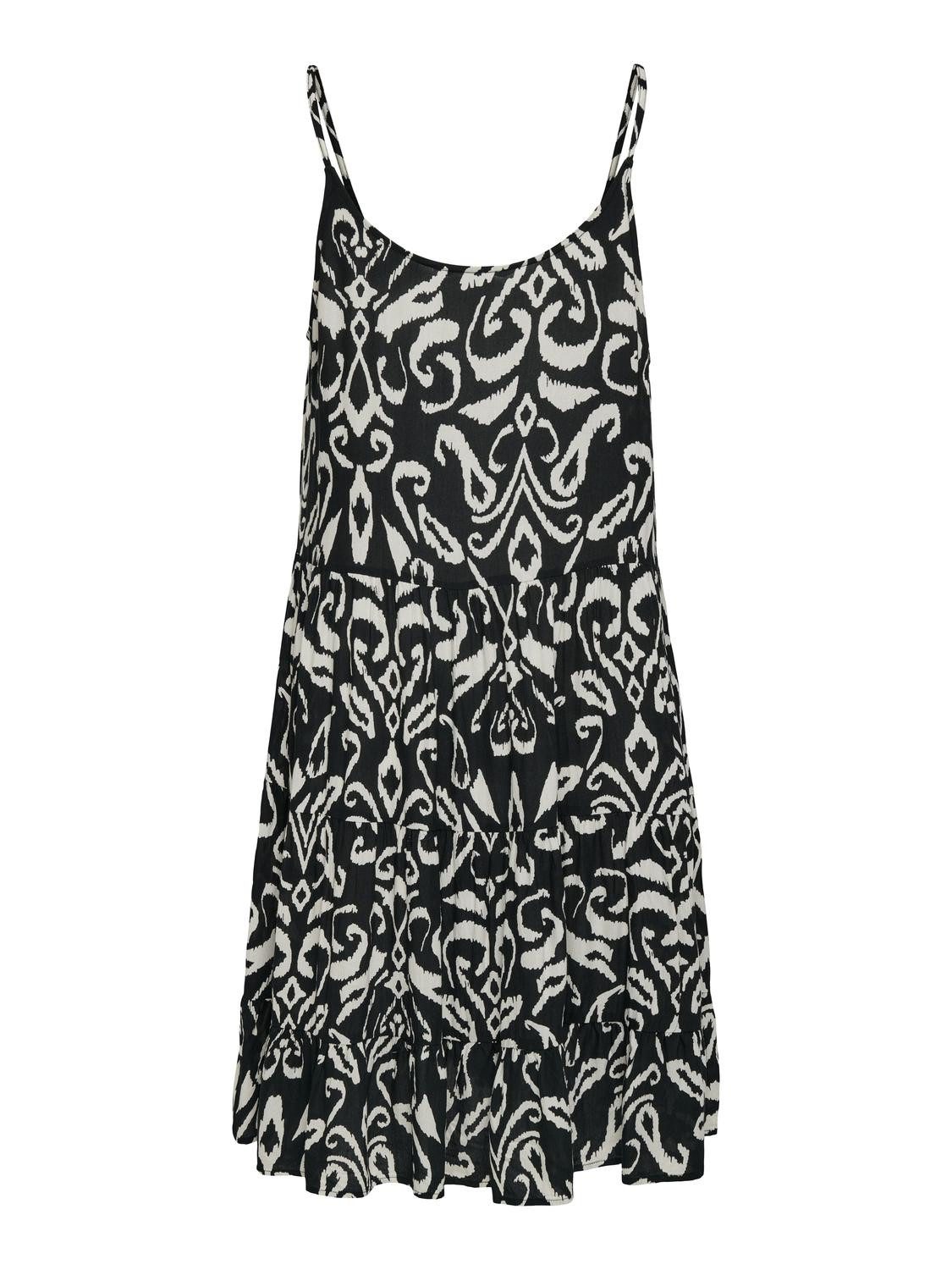 Only Jurk met spaghettibandjes ONLMAJ LIFE S/L AOP SHORT DRESS WVN NOOS