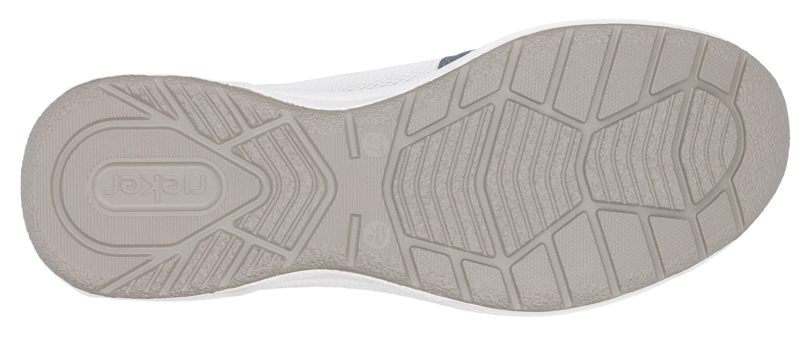 Rieker Slip-on sneakers Ready2GO , slippers, lage schoen, vrijetijdsschoen met zijrits