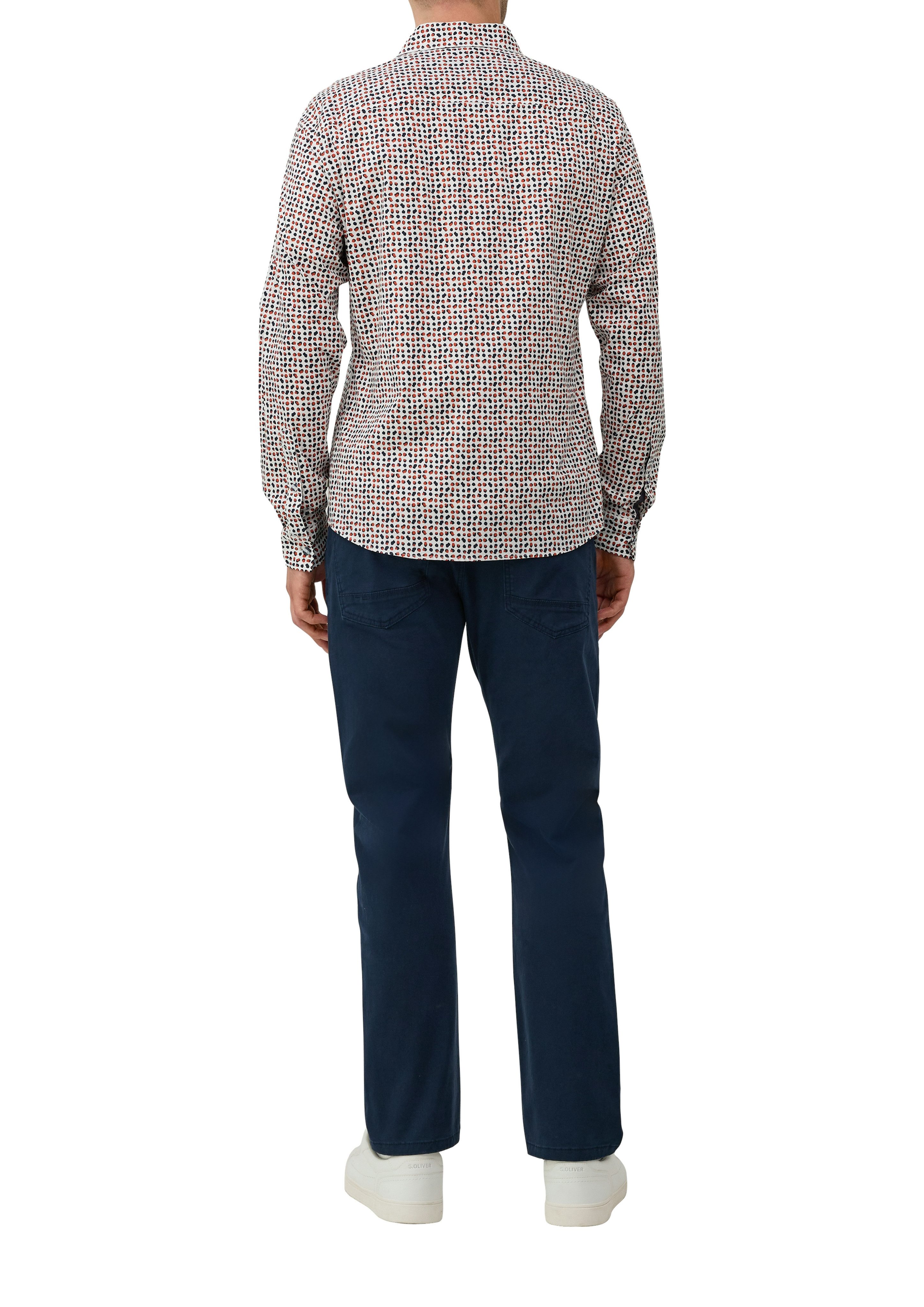 s.Oliver Overhemd met lange mouwen met contrastdetails