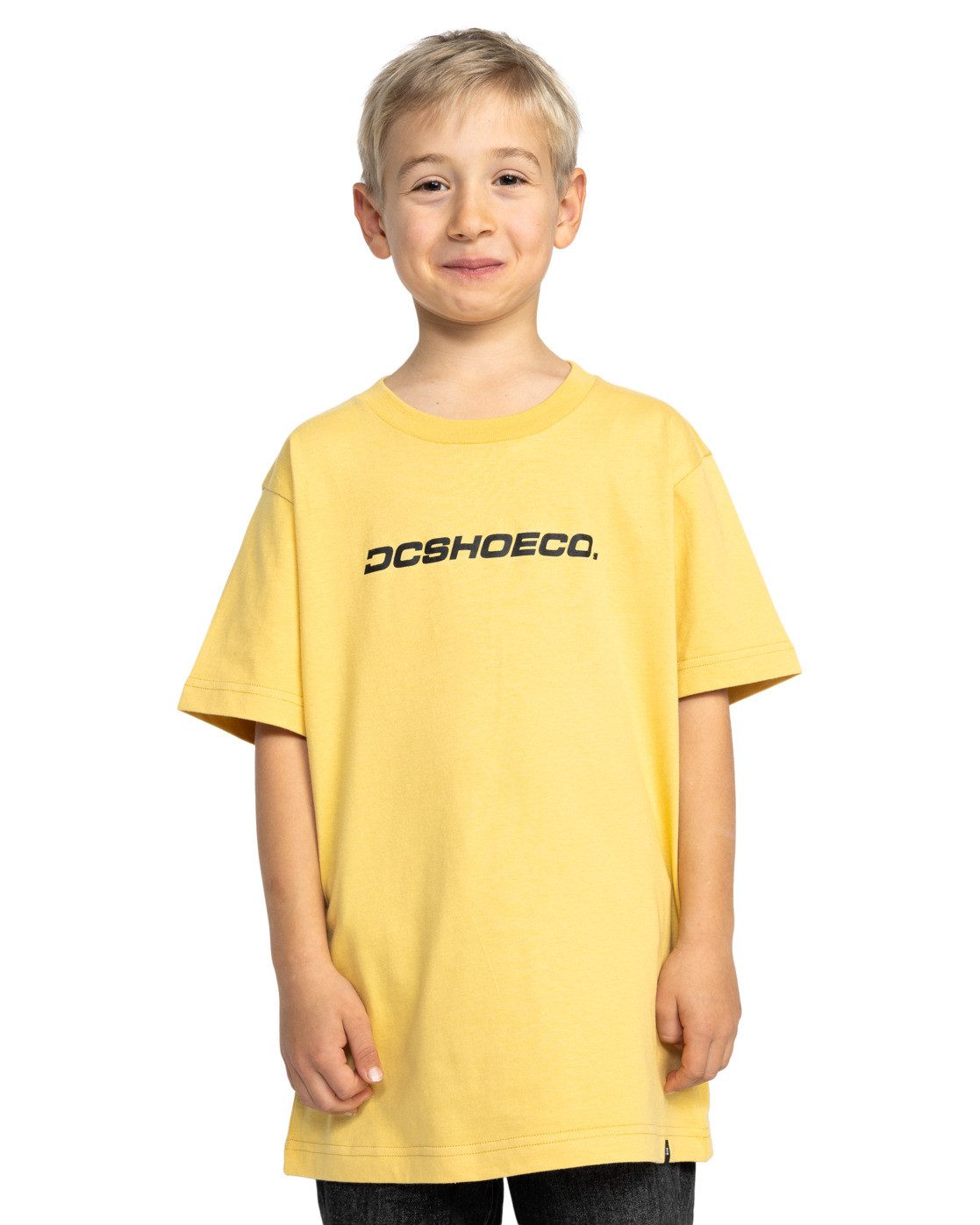 DC Shoes Shirttop Whereabouts heren shirts maat 12(148-156cm) geel