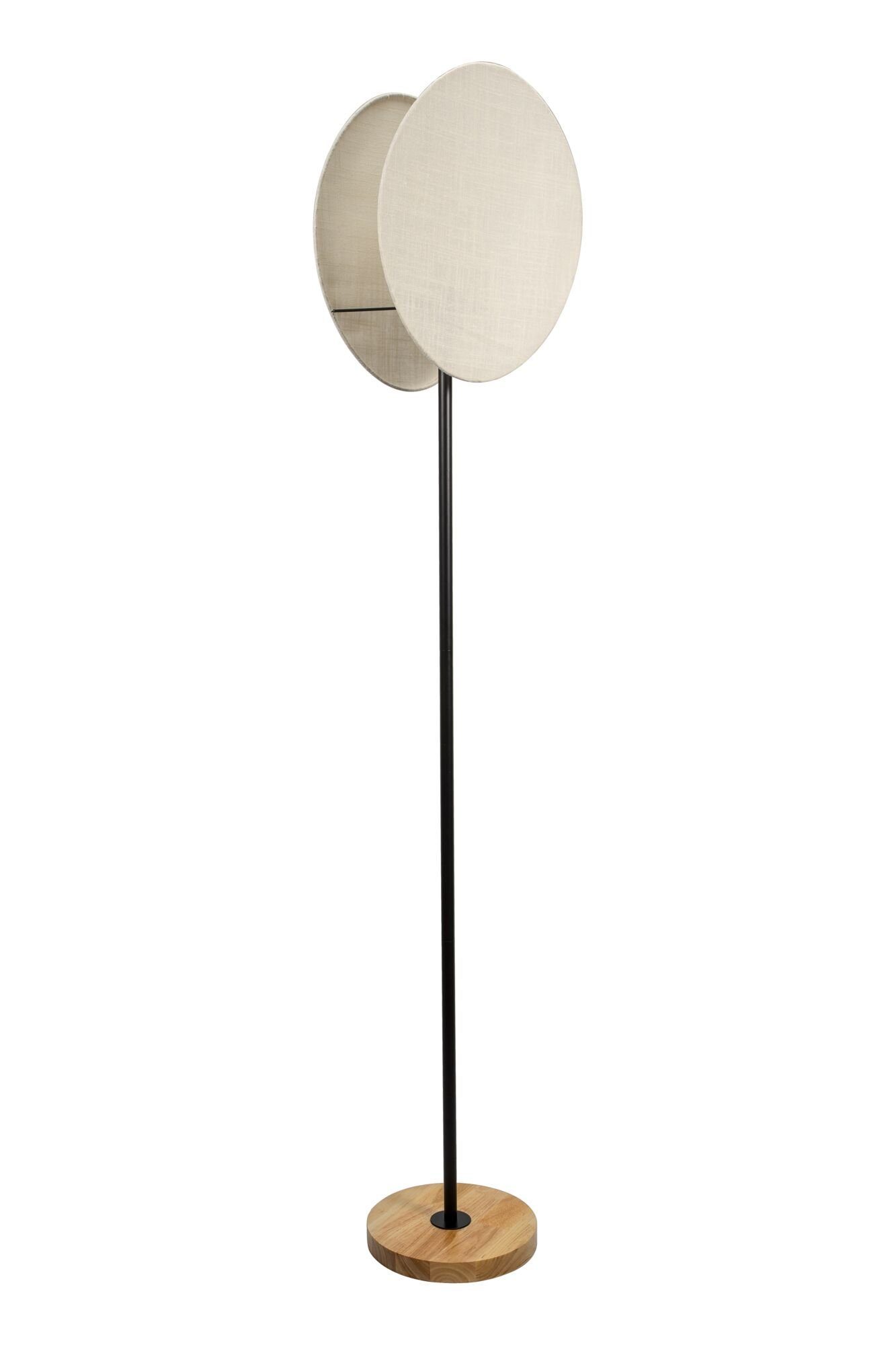 Pauleen Staande lamp Boho Darling max20W zwart/beige 230V metaal/hout/stof